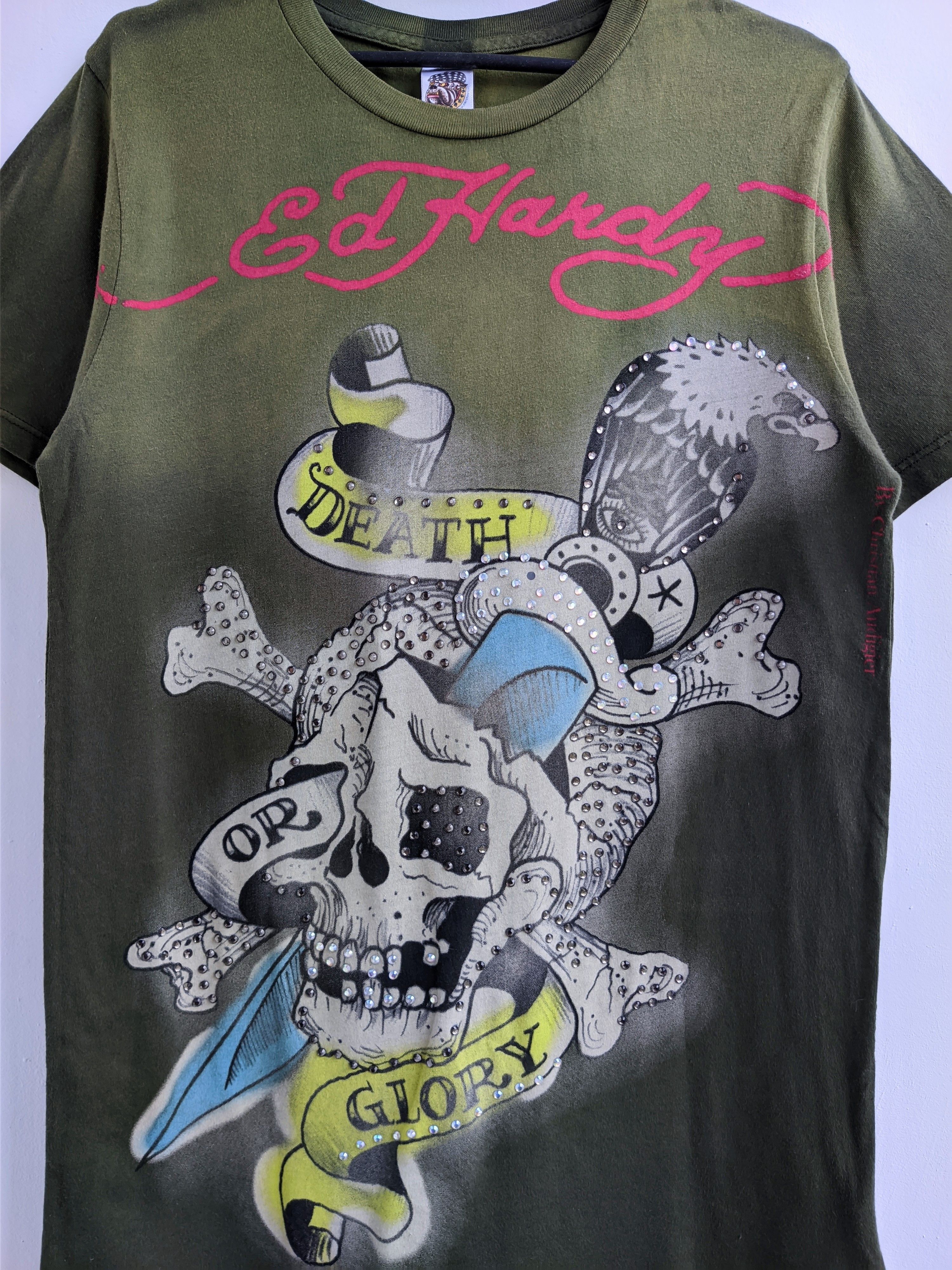 Ed Hardy Ed Hardy tshirt big logo vintage y2k Size S / US 4 / IT 40 - 6 Thumbnail