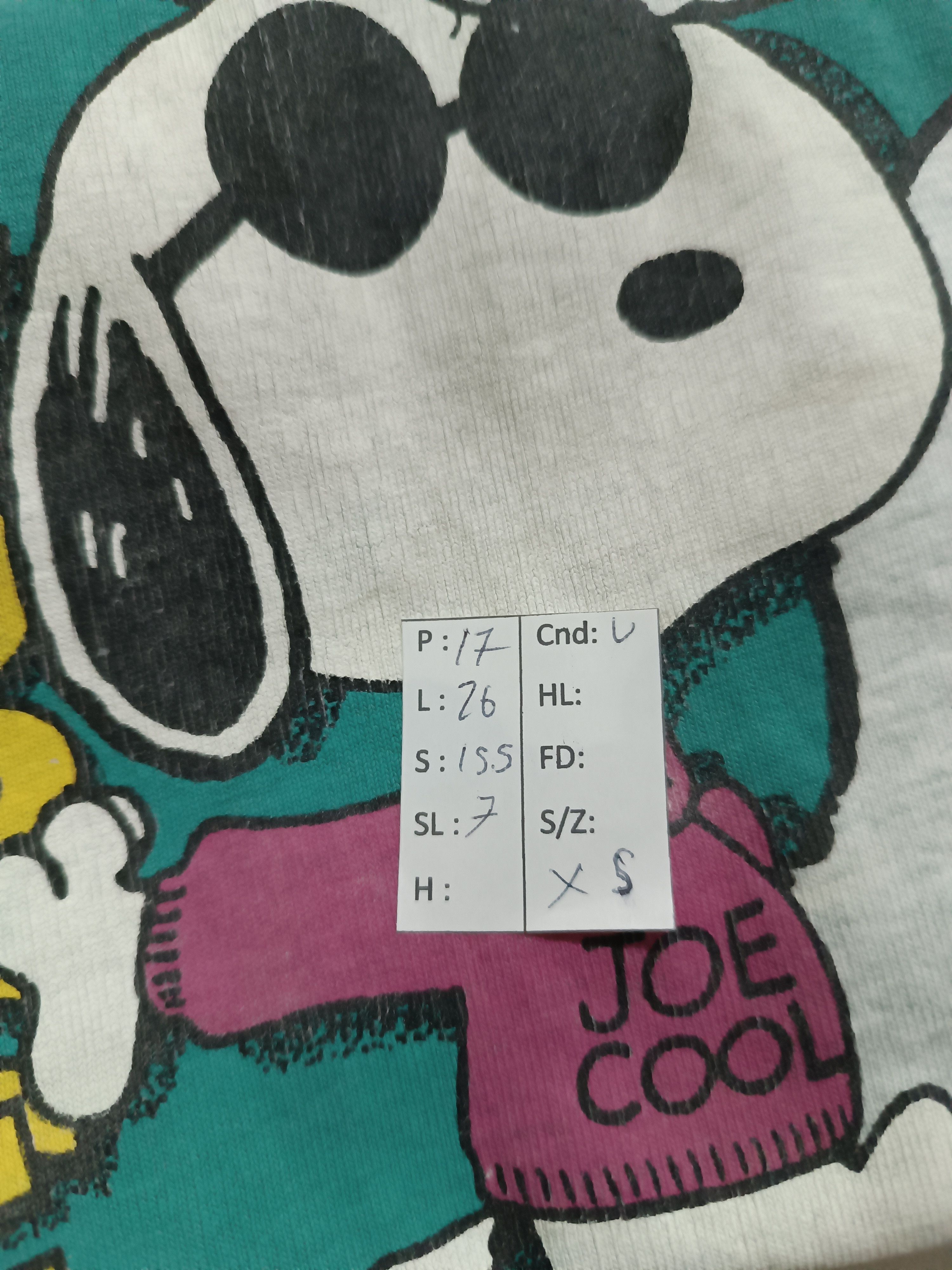 Cartoon Network VINTAGE 90's SNOOPY 'JOE COOL' NICKELODEON DISNEYS ANIME Size US XS / EU 42 / 0 - 11 Thumbnail