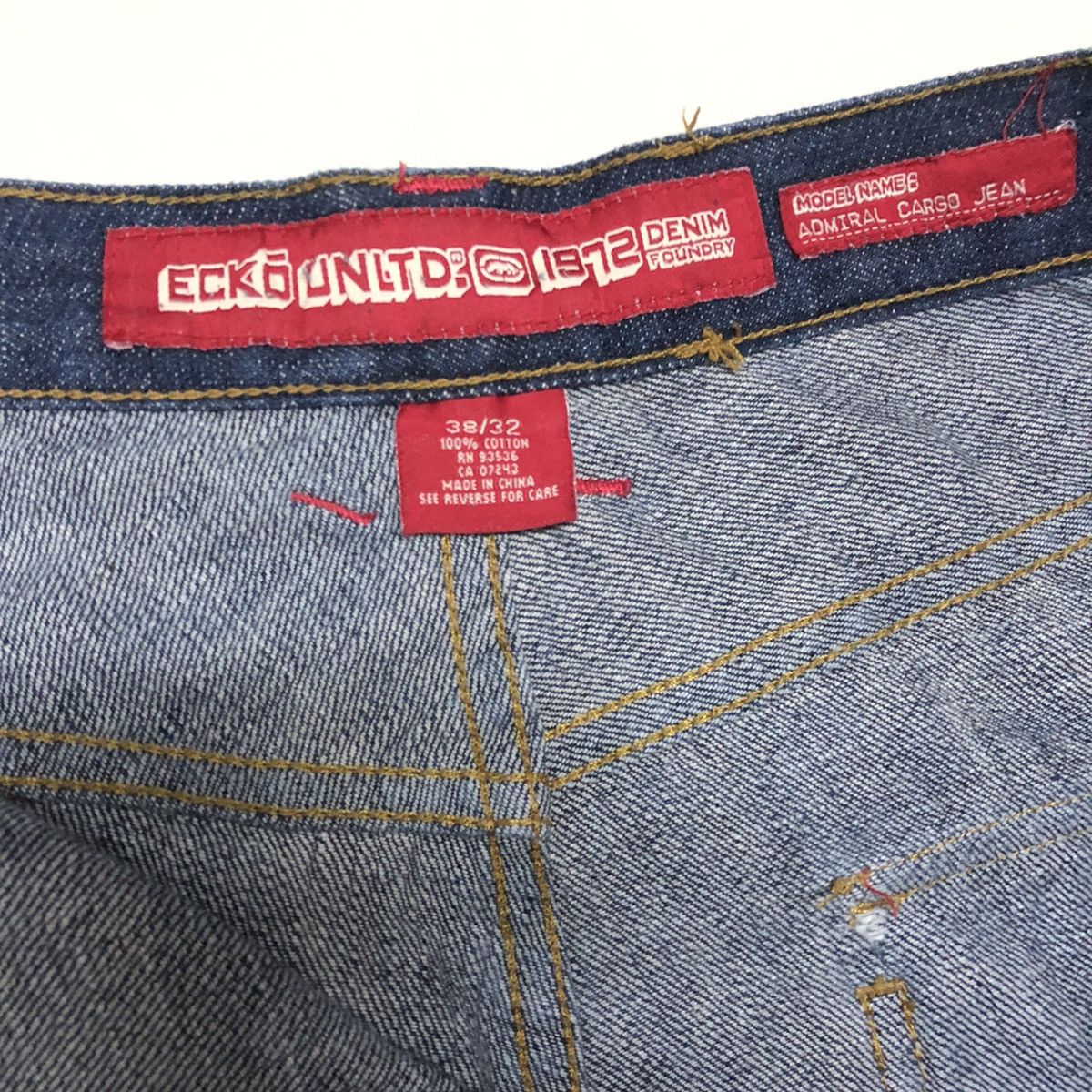 Ecko Unltd. Vintage Ecko Unltd Admiral Cargo Baggy/Loose Denim Size US 36 / EU 52 - 2 Thumbnail