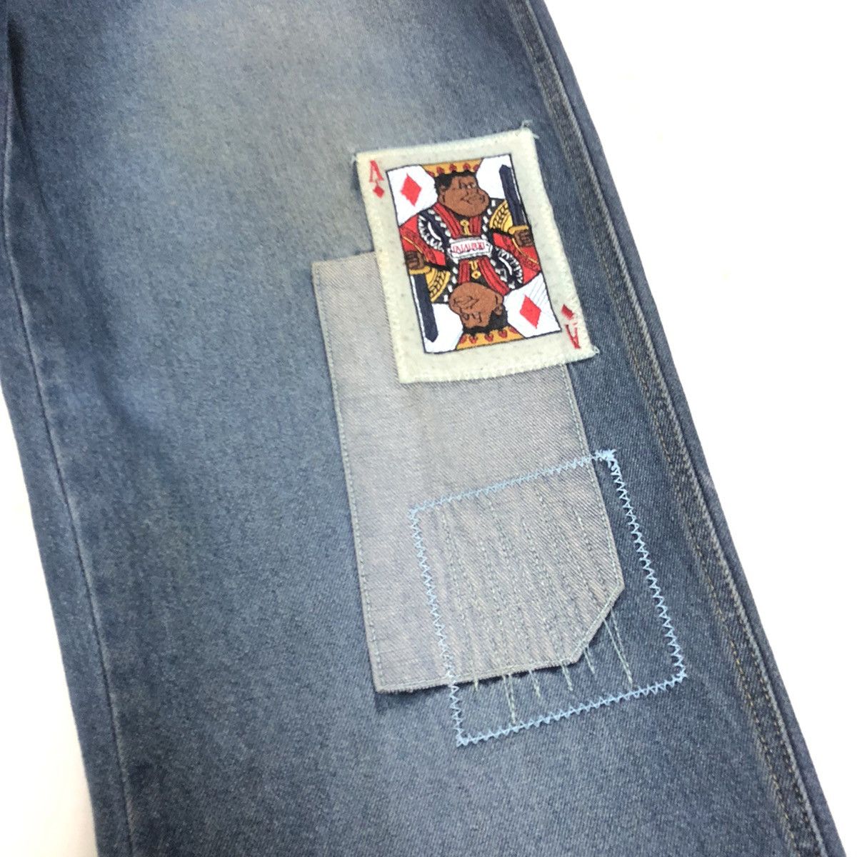 Fubu Vintage Fubu X Fat Albert Patchwork Boro Baggy Denim Size US 34 / EU 50 - 5 Thumbnail