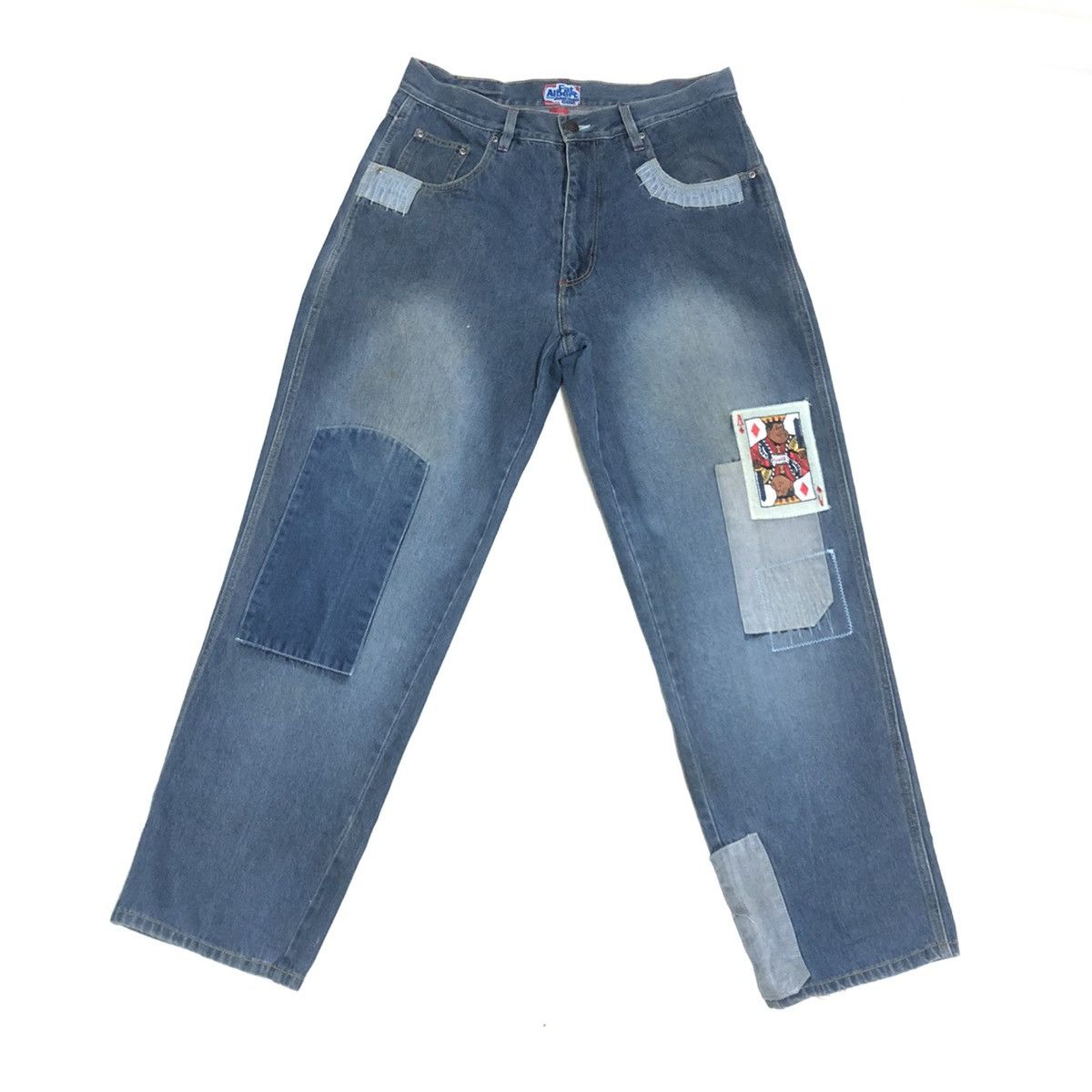 Fubu Vintage Fubu X Fat Albert Patchwork Boro Baggy Denim Size US 34 / EU 50 - 1 Thumbnail