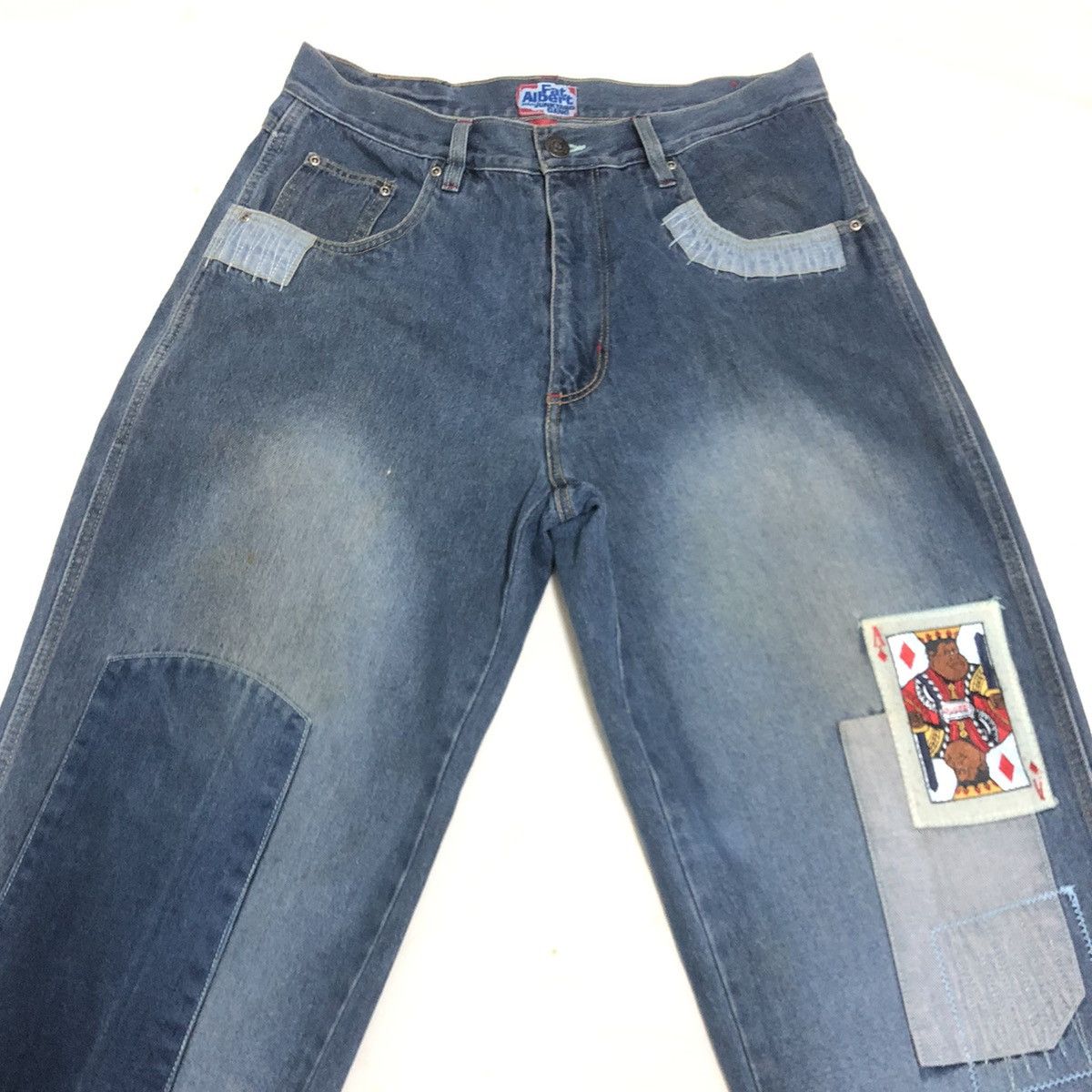 Fubu Vintage Fubu X Fat Albert Patchwork Boro Baggy Denim Size US 34 / EU 50 - 7 Thumbnail