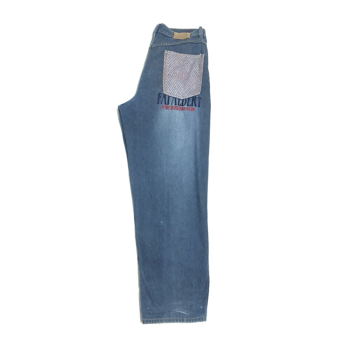 Fubu Vintage Fubu X Fat Albert Patchwork Boro Baggy Denim Size US 34 / EU 50 - 19 Thumbnail