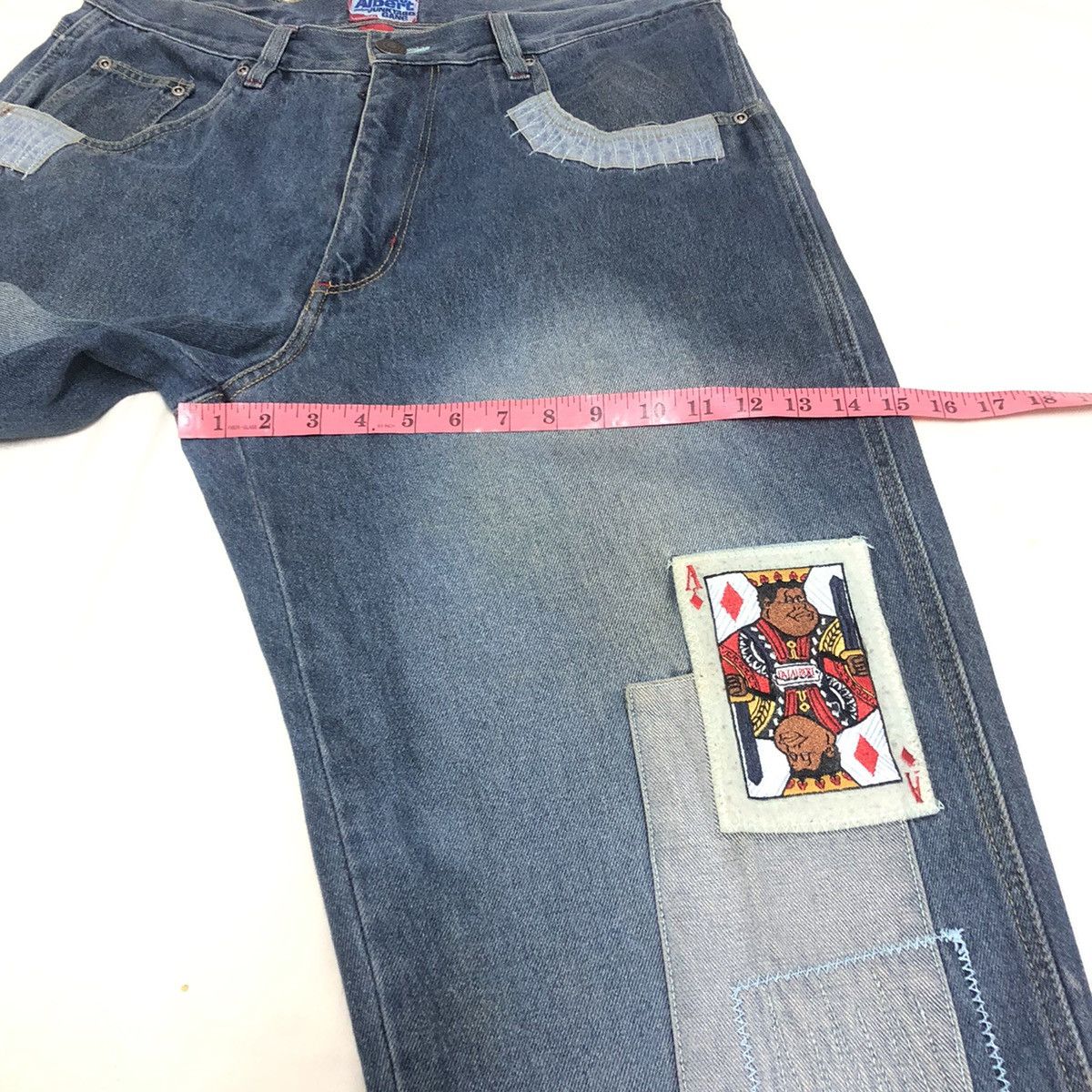 Fubu Vintage Fubu X Fat Albert Patchwork Boro Baggy Denim Size US 34 / EU 50 - 12 Thumbnail