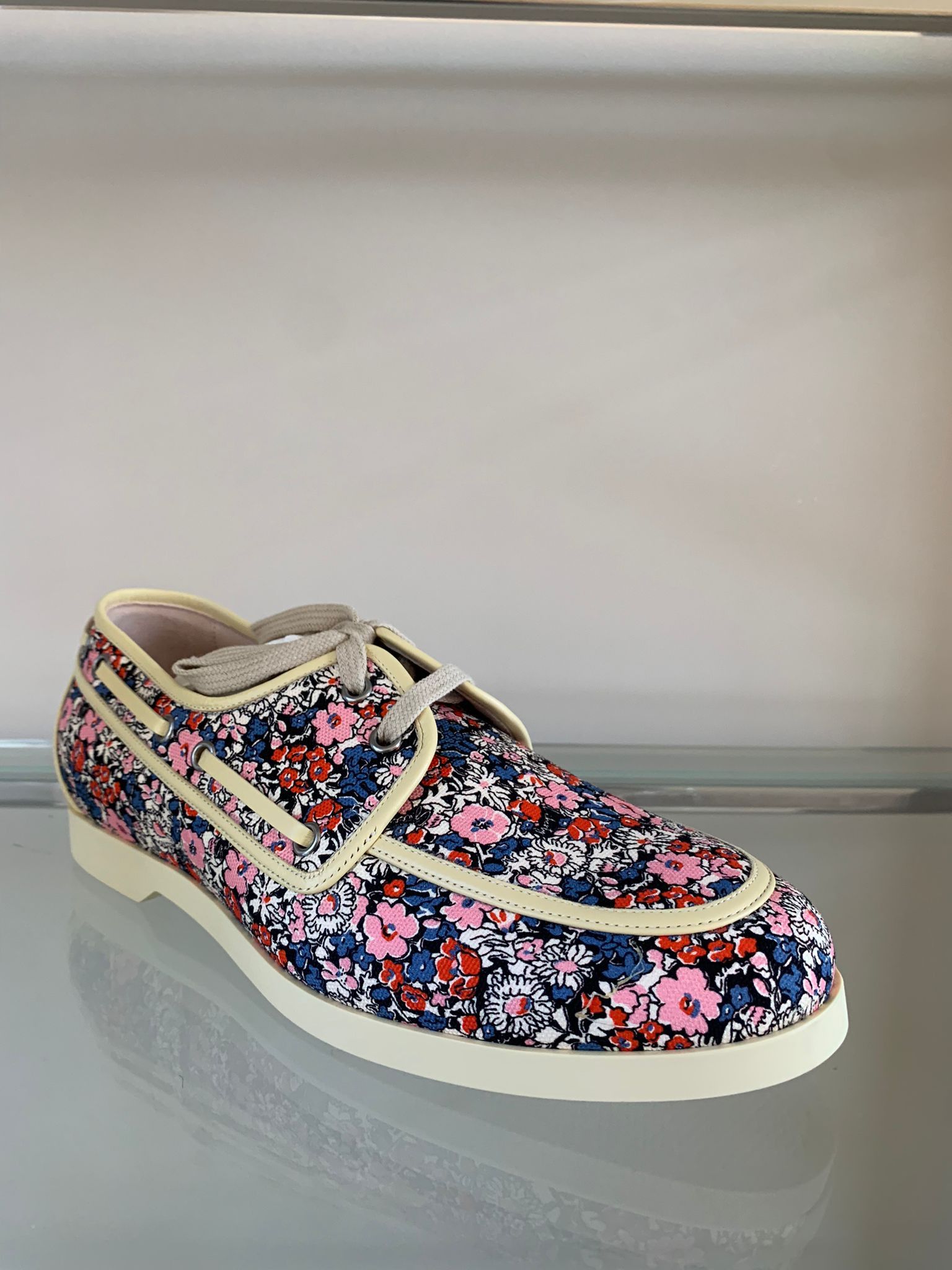 Gucci o1rshd1 Miro Soft Boat Shoes in Floral Size US 10.5 / EU 43-44 - 3 Thumbnail