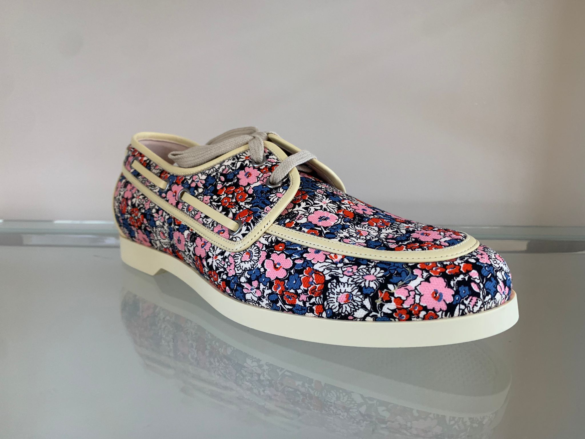 Gucci o1rshd1 Miro Soft Boat Shoes in Floral Size US 10.5 / EU 43-44 - 6 Thumbnail