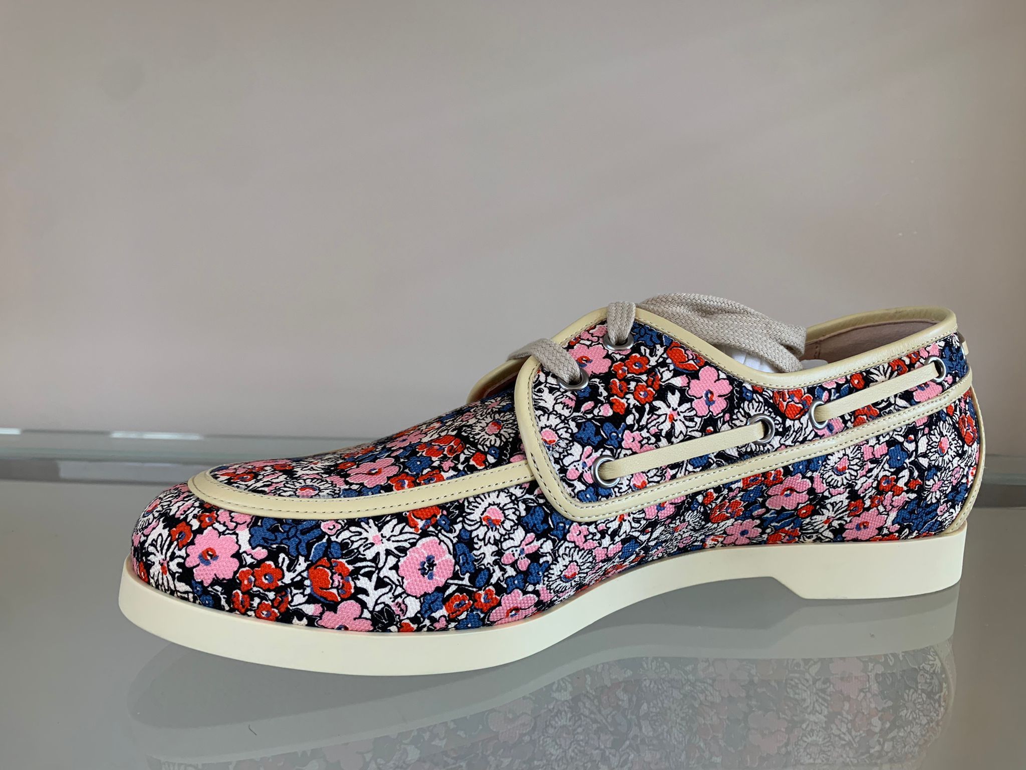 Gucci o1rshd1 Miro Soft Boat Shoes in Floral Size US 10.5 / EU 43-44 - 7 Thumbnail