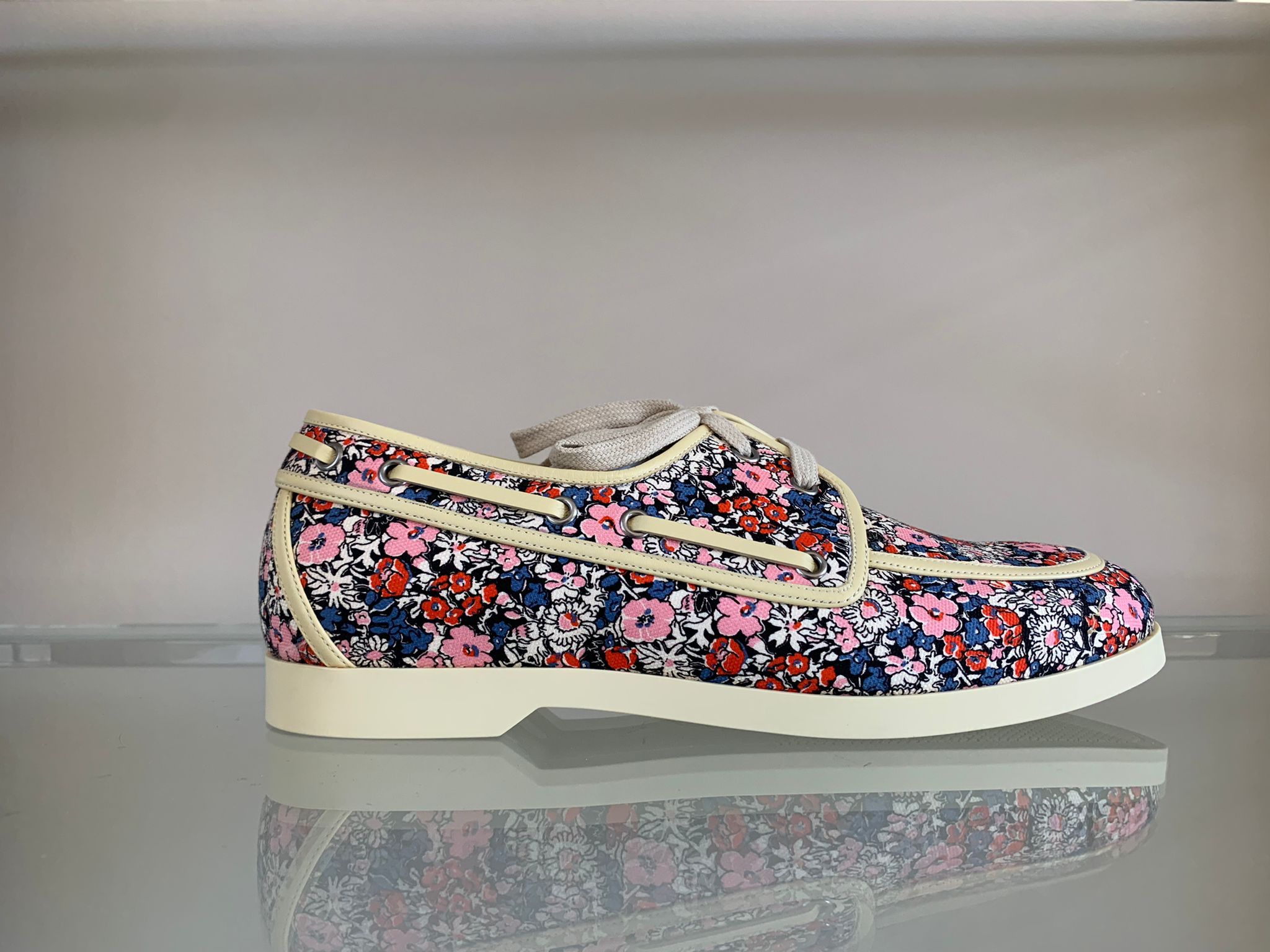 Gucci o1rshd1 Miro Soft Boat Shoes in Floral Size US 10.5 / EU 43-44 - 4 Thumbnail