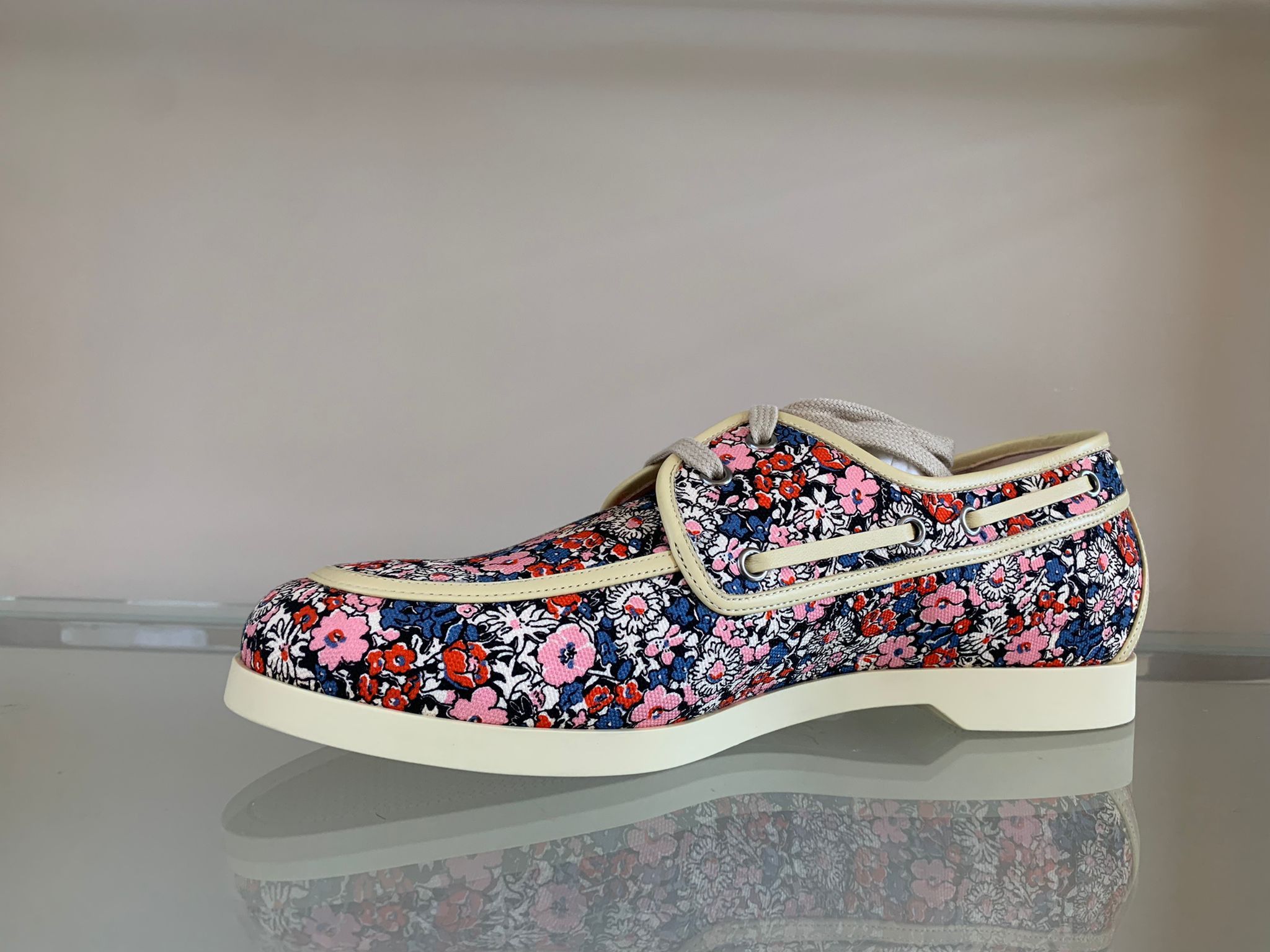 Gucci o1rshd1 Miro Soft Boat Shoes in Floral Size US 10.5 / EU 43-44 - 8 Thumbnail