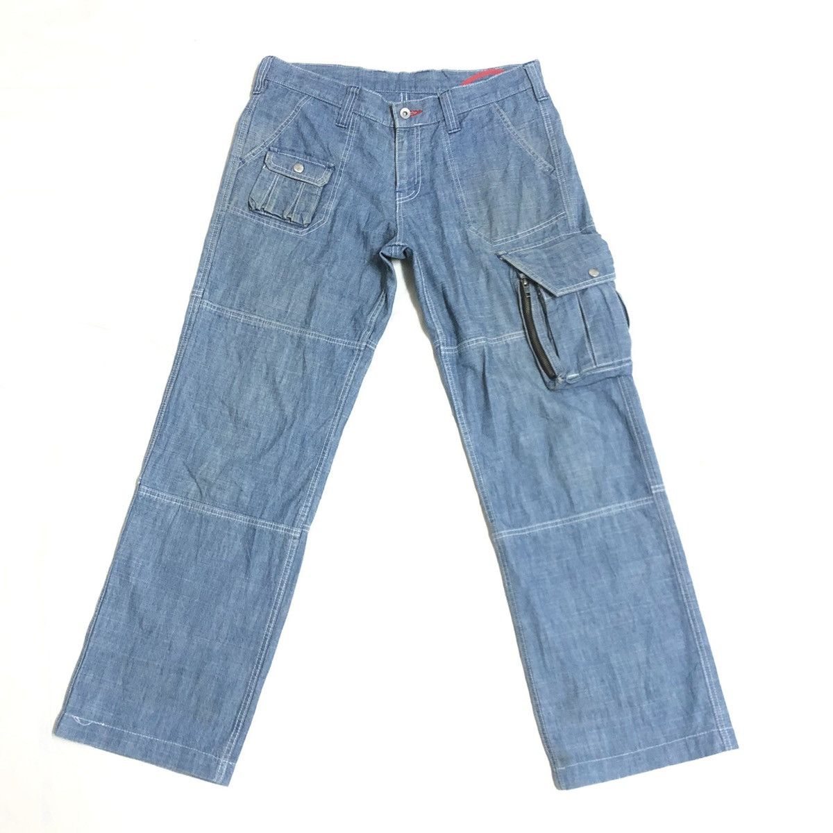 image of 45Rpm x R Japan By Ryu’S Cargo/tactical Pant in Blue, Men's (Size 33)