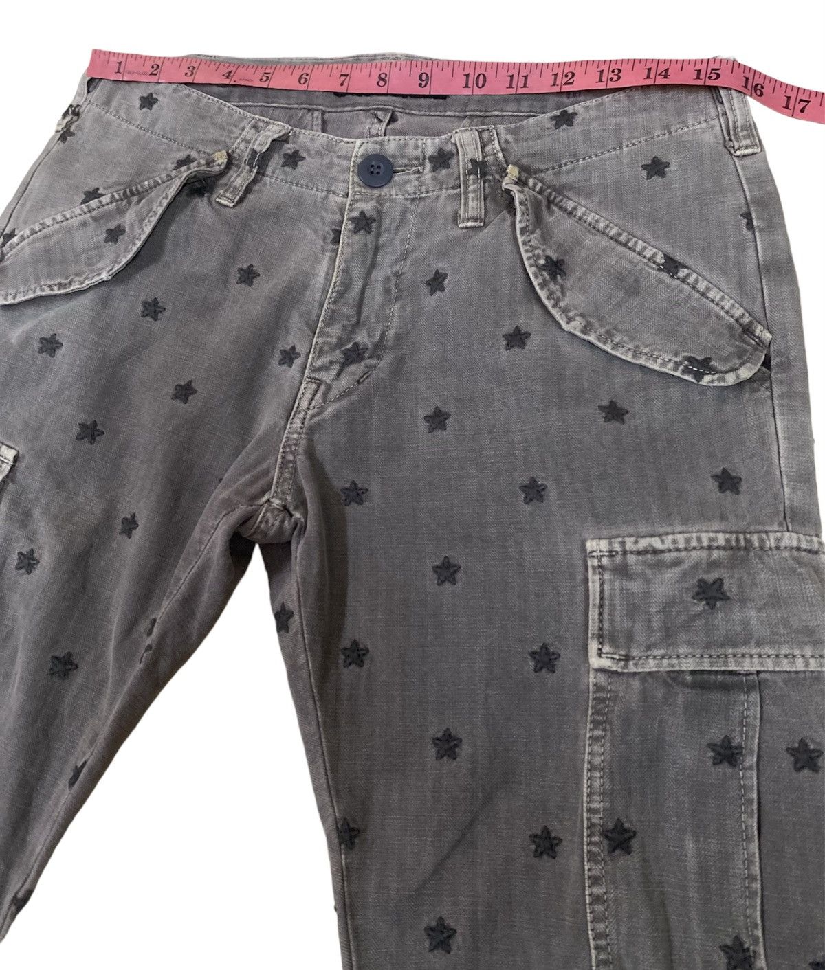 Japanese Brand × TMT T.M.T Japan Cargo Star All over Slim fit Pant Size US 31 - 8 Thumbnail