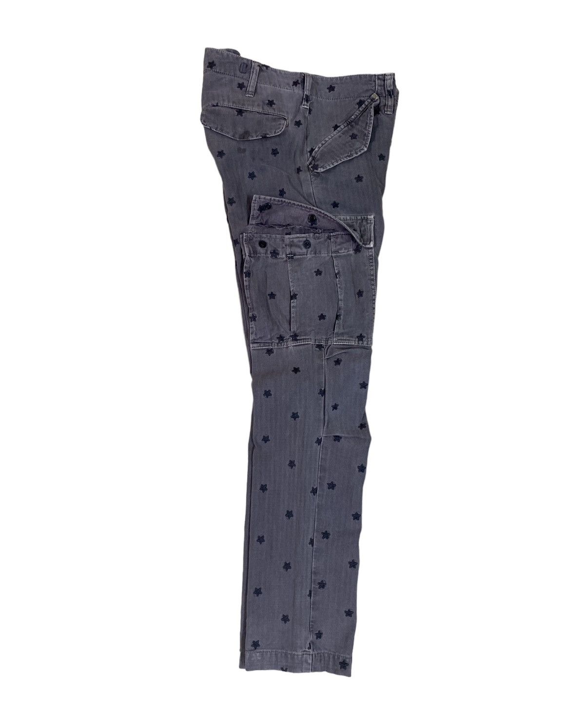 Japanese Brand × TMT T.M.T Japan Cargo Star All over Slim fit Pant Size US 31 - 16 Thumbnail
