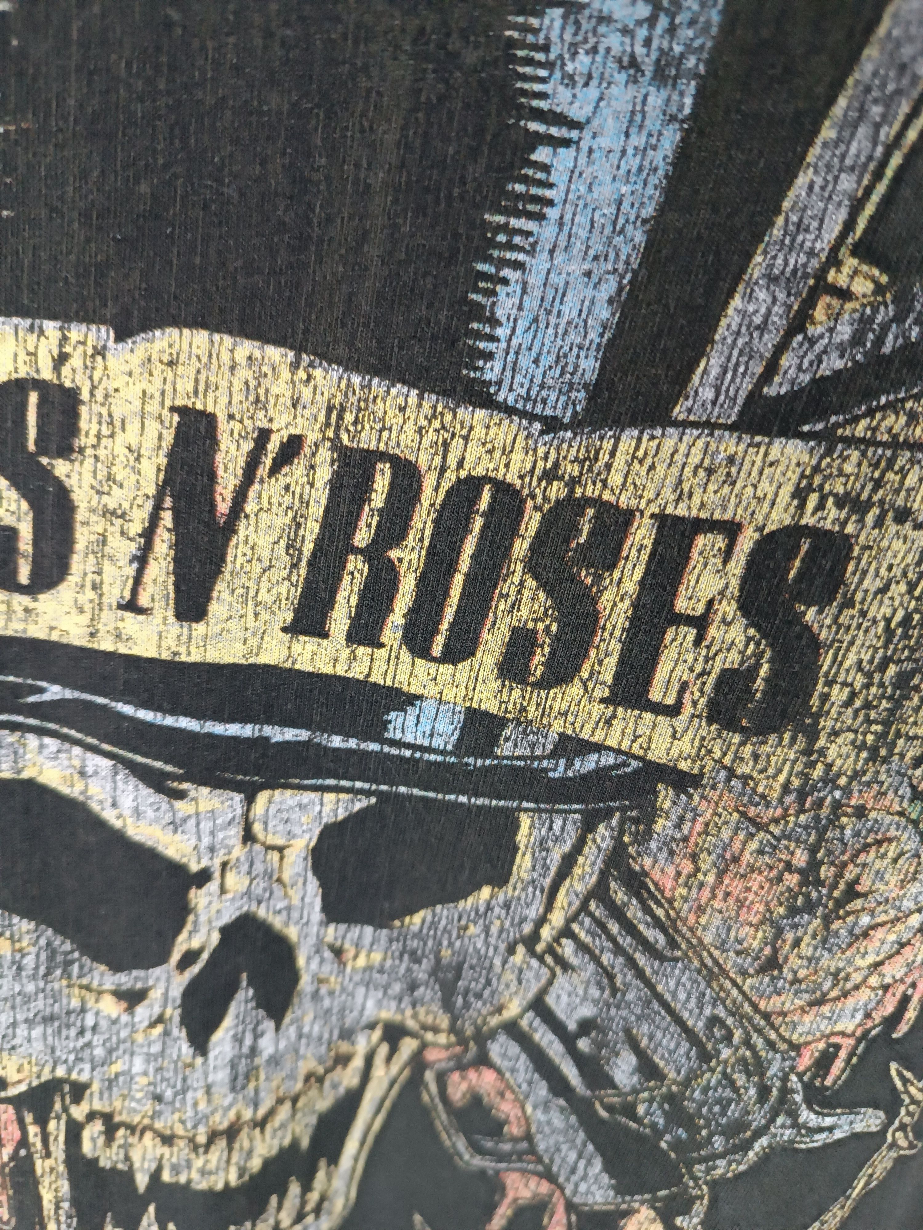 THRASHED FADED VINTAGE Guns N' Roses TOUR PUNK GOTHIC TEE