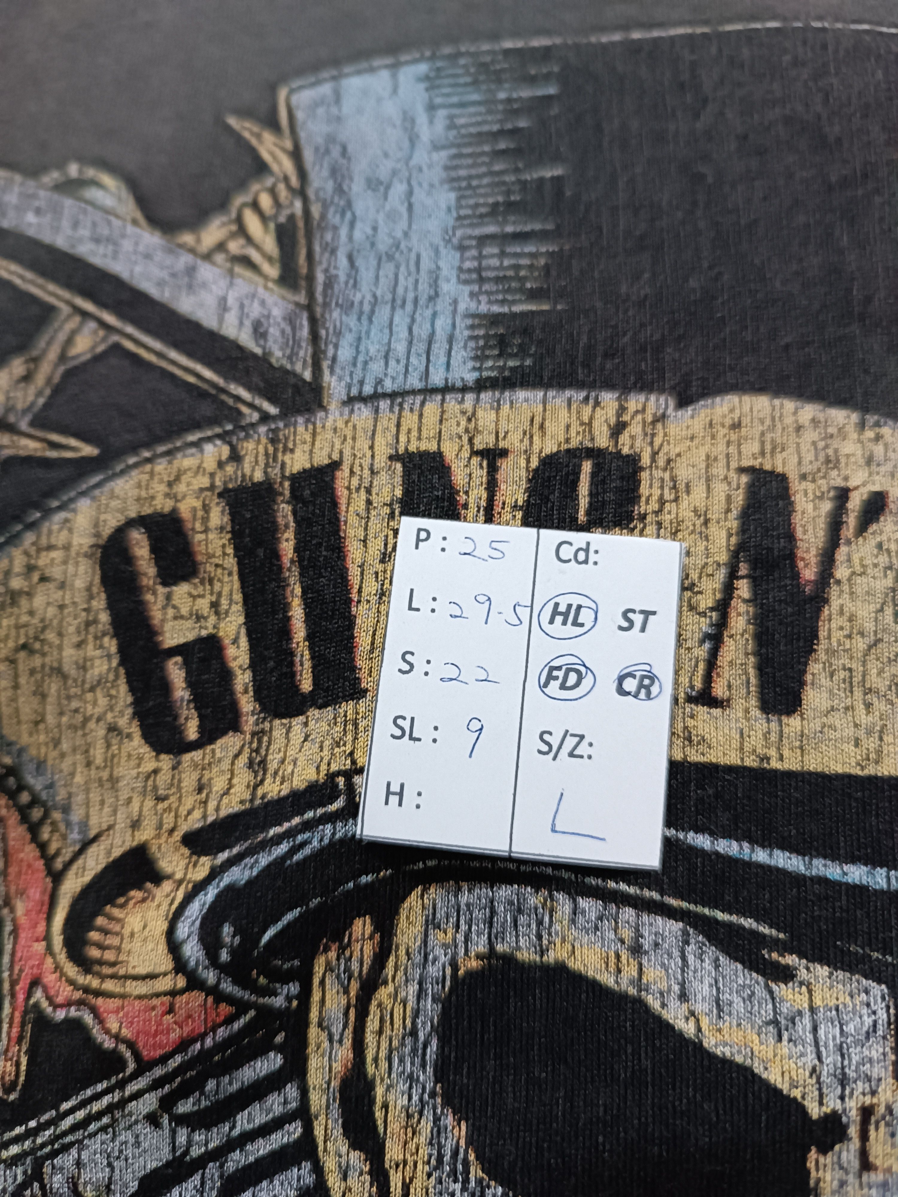 THRASHED FADED VINTAGE Guns N' Roses TOUR PUNK GOTHIC TEE