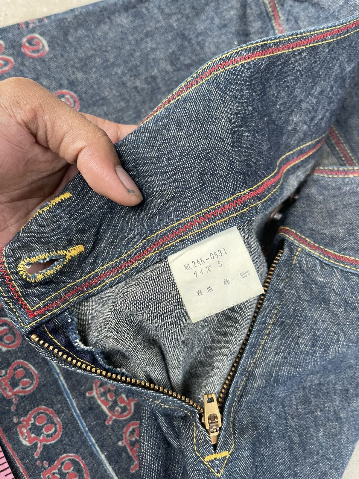 Hysteric Glamour Steals🔥Hysteric Glamour Art Sexy Mini Denim Skirt Size 27" / US 4 / IT 40 - 10 Thumbnail