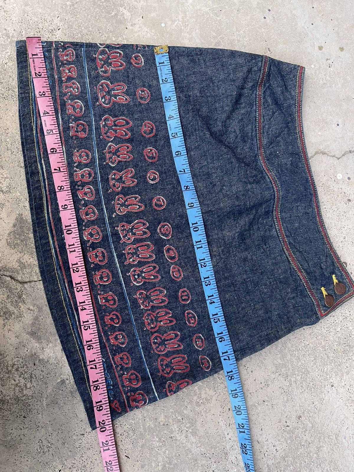 Hysteric Glamour Steals🔥Hysteric Glamour Art Sexy Mini Denim Skirt Size 27" / US 4 / IT 40 - 7 Thumbnail