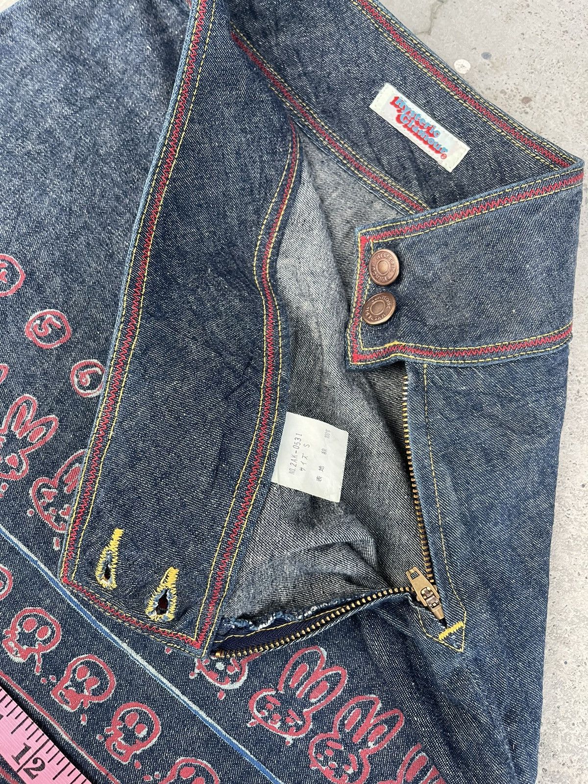 Hysteric Glamour Steals🔥Hysteric Glamour Art Sexy Mini Denim Skirt Size 27" / US 4 / IT 40 - 8 Thumbnail