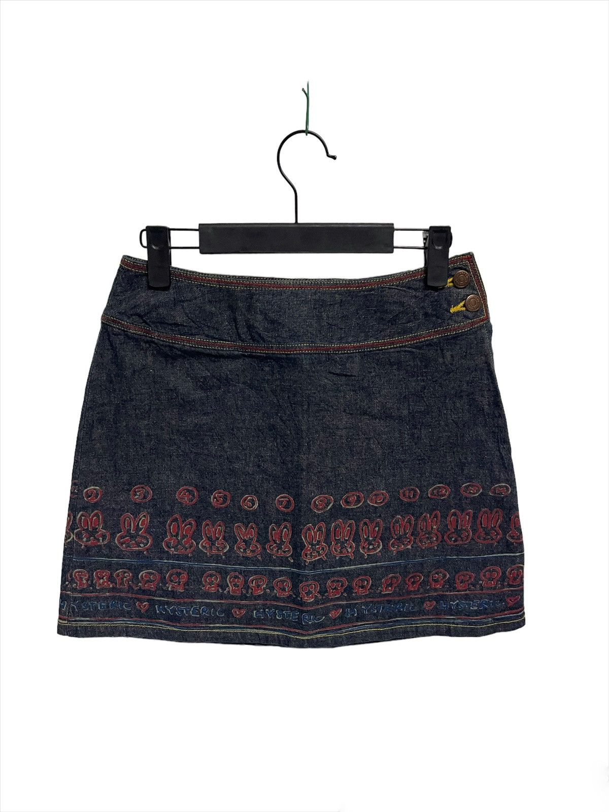 Hysteric Glamour Steals🔥Hysteric Glamour Art Sexy Mini Denim Skirt Size 27" / US 4 / IT 40 - 1 Thumbnail