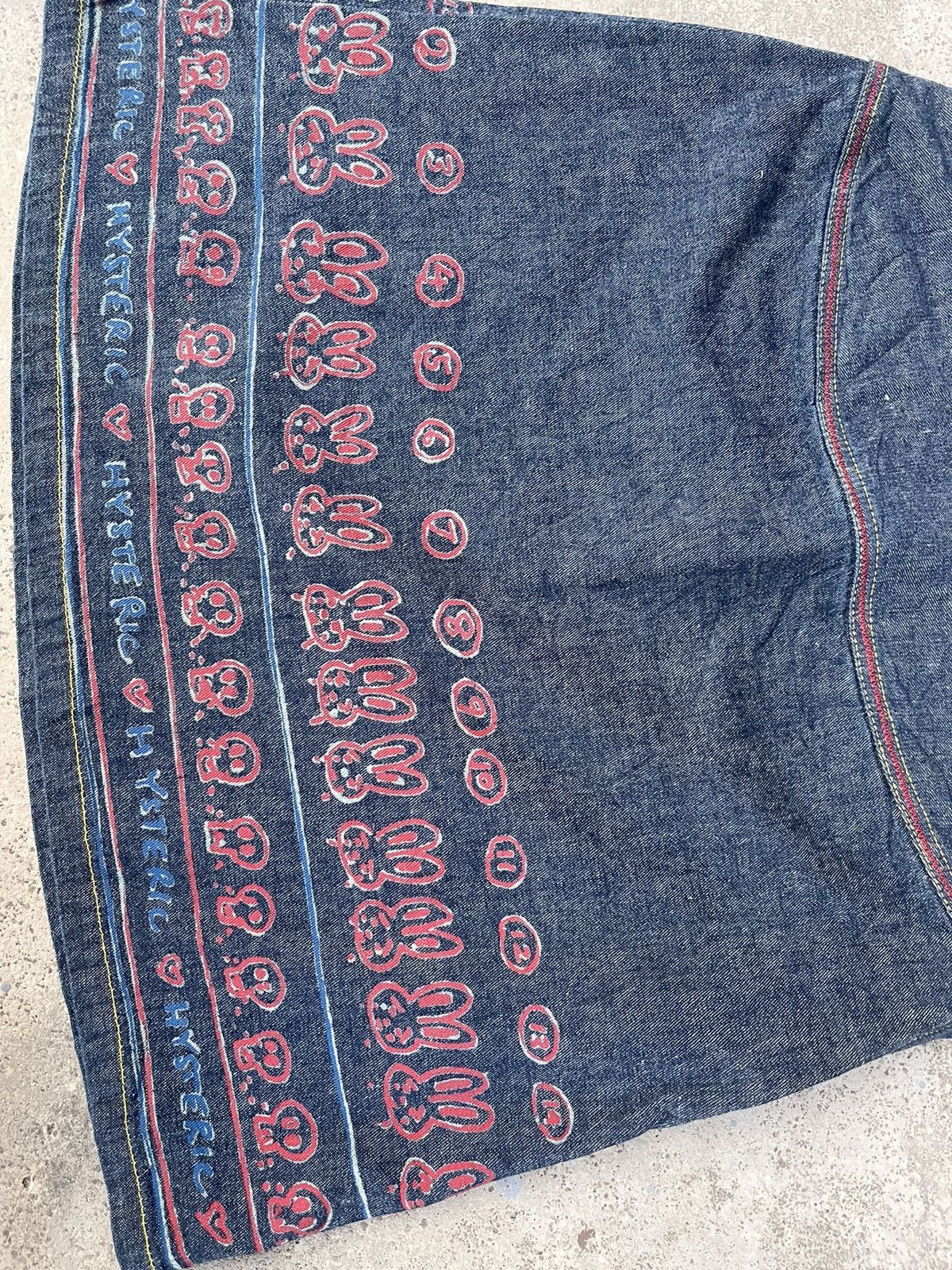 Hysteric Glamour Steals🔥Hysteric Glamour Art Sexy Mini Denim Skirt Size 27" / US 4 / IT 40 - 4 Thumbnail
