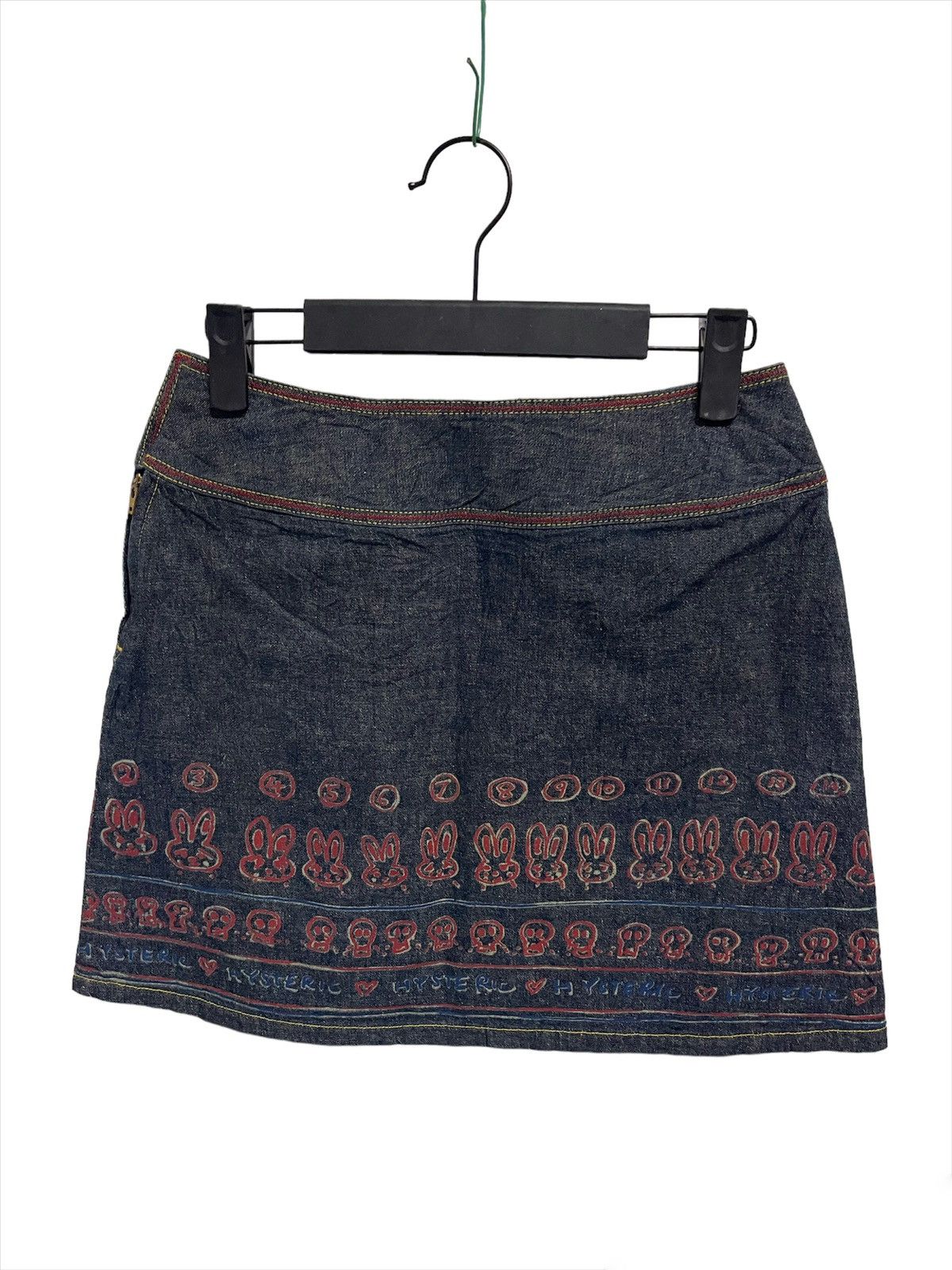 Hysteric Glamour Steals🔥Hysteric Glamour Art Sexy Mini Denim Skirt Size 27" / US 4 / IT 40 - 2 Thumbnail