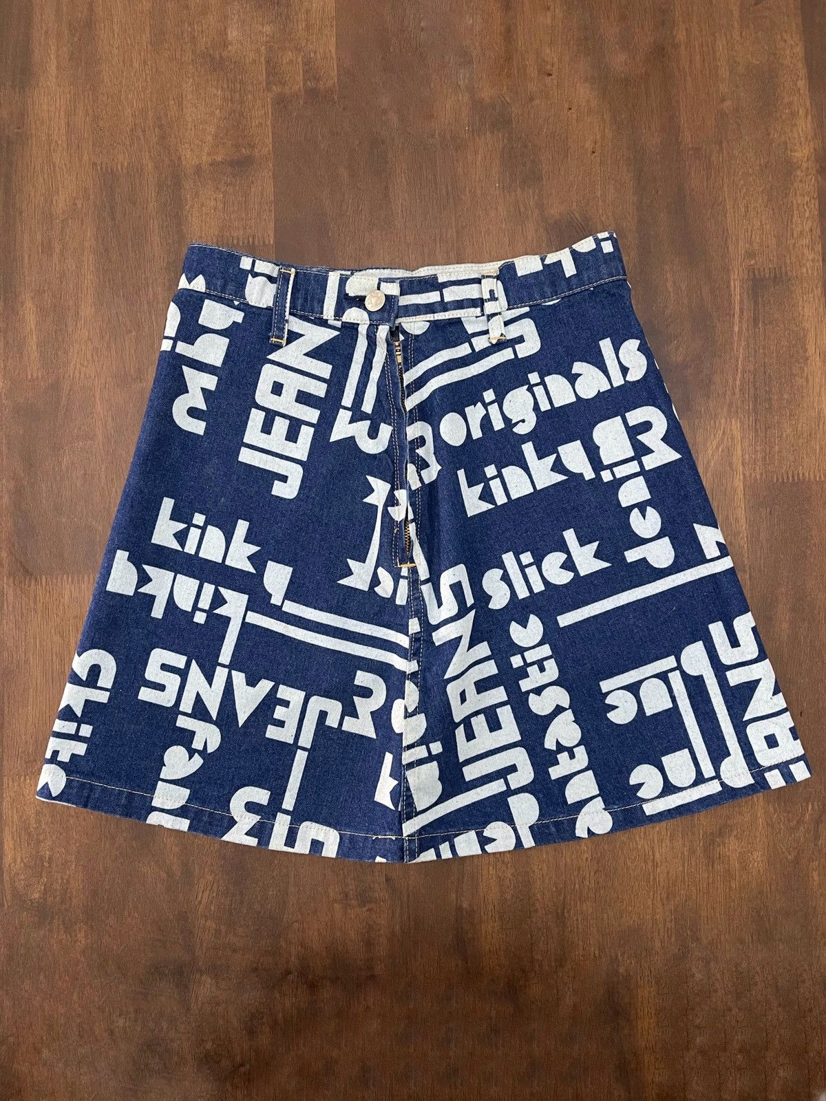 Hysteric Glamour Hysteric Glamour Spellout Kinky Slick Denim Skirt Size 27" / US 4 / IT 40 - 1 Thumbnail