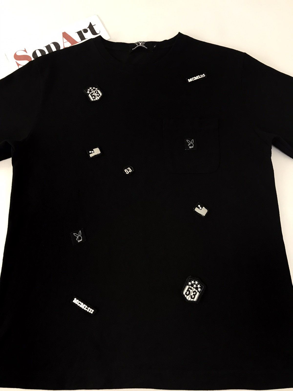 Playboy Playboy Collection Singgle Pocket Pacthes Design Tee Size US M / EU 48-50 / 2 - 3 Thumbnail