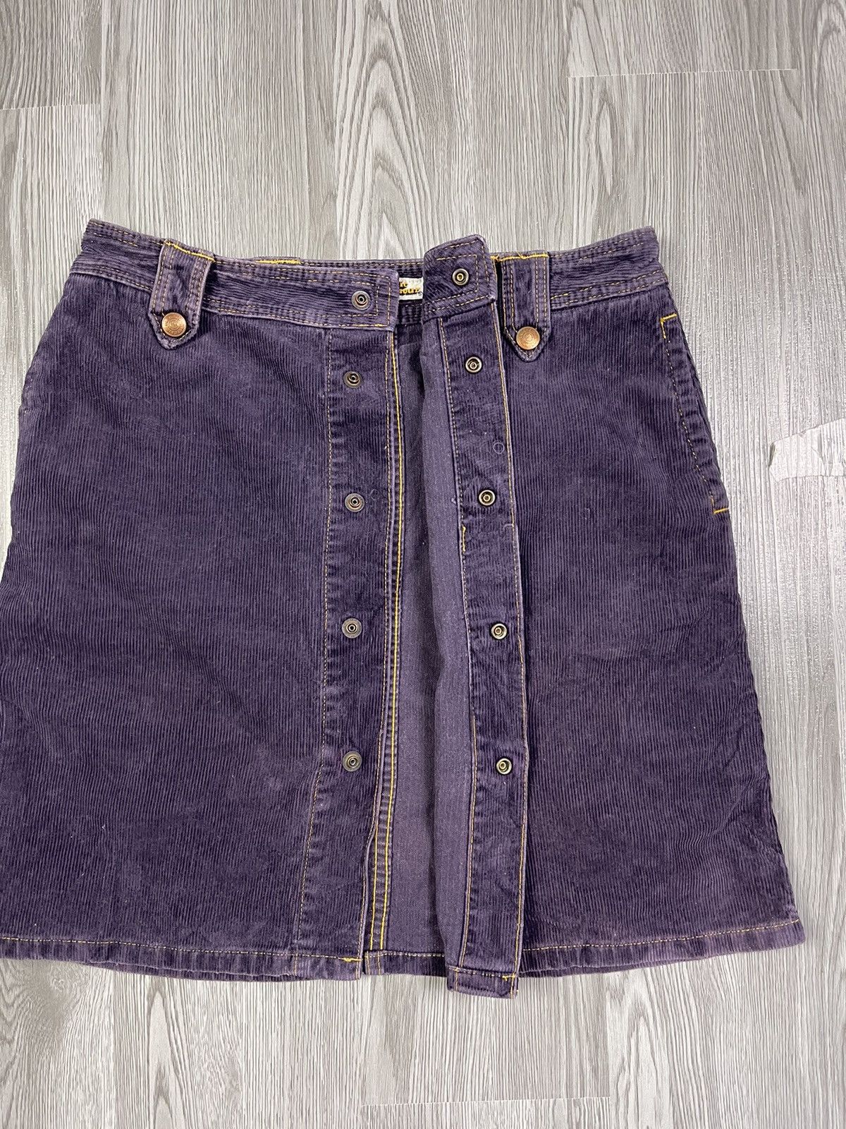 Hysteric Glamour Hysteric Glamour in purple cudroy middle button wrap skirt Size 29" - 6 Thumbnail