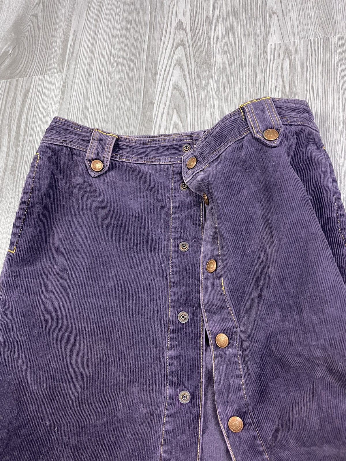 Hysteric Glamour Hysteric Glamour in purple cudroy middle button wrap skirt Size 29" - 8 Thumbnail