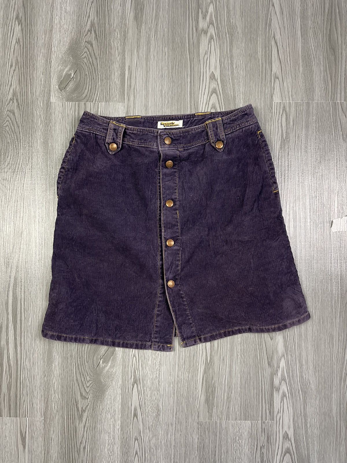 Hysteric Glamour in purple cudroy middle button wrap skirt