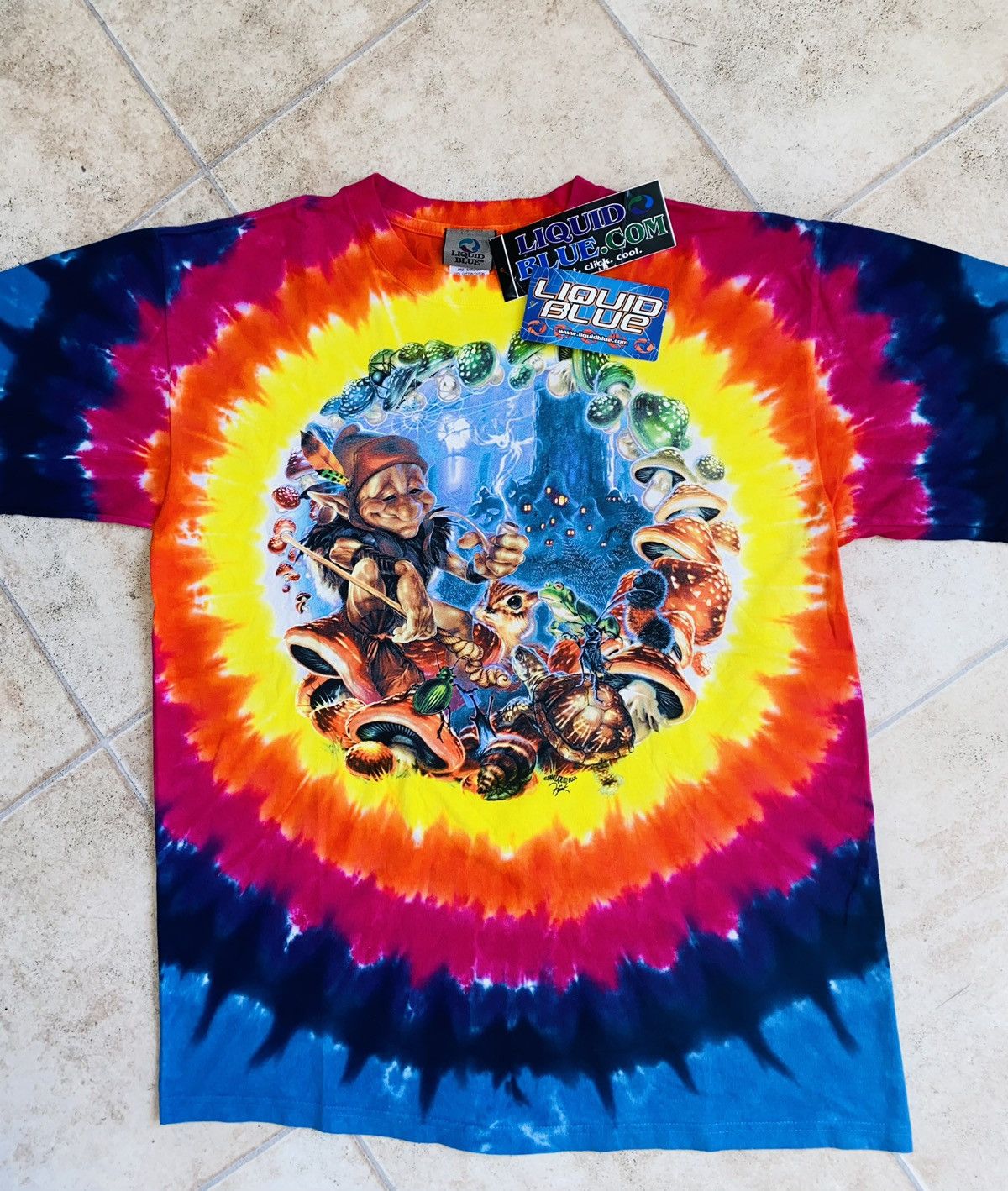 Flatbush Zombies Mushroom Elf 1999 USA TieDye Travis Skott Pleasures Supreme Size US L / EU 52-54 / 3 - 1 Thumbnail