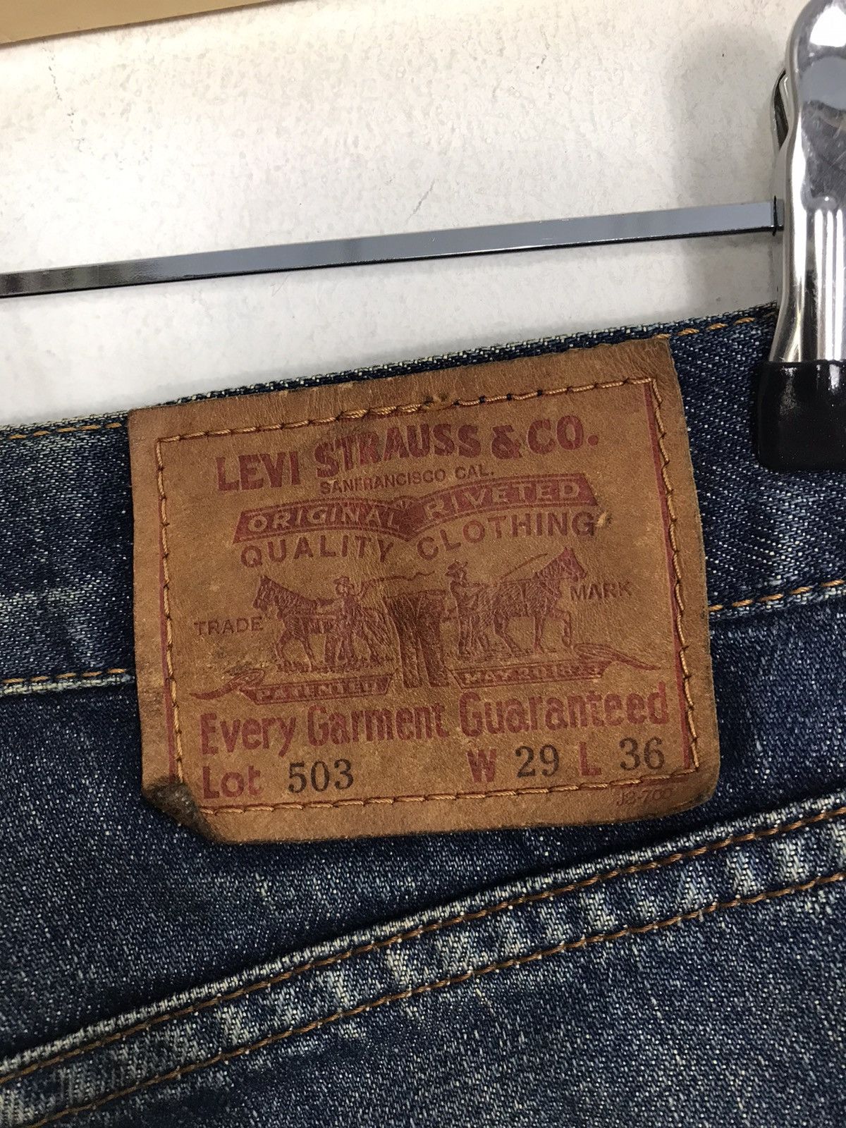 Japanese Brand × Levi's × Vintage Vintage Levi’s Lot 503 Distressed Denim Style Size US 29 - 15 Thumbnail