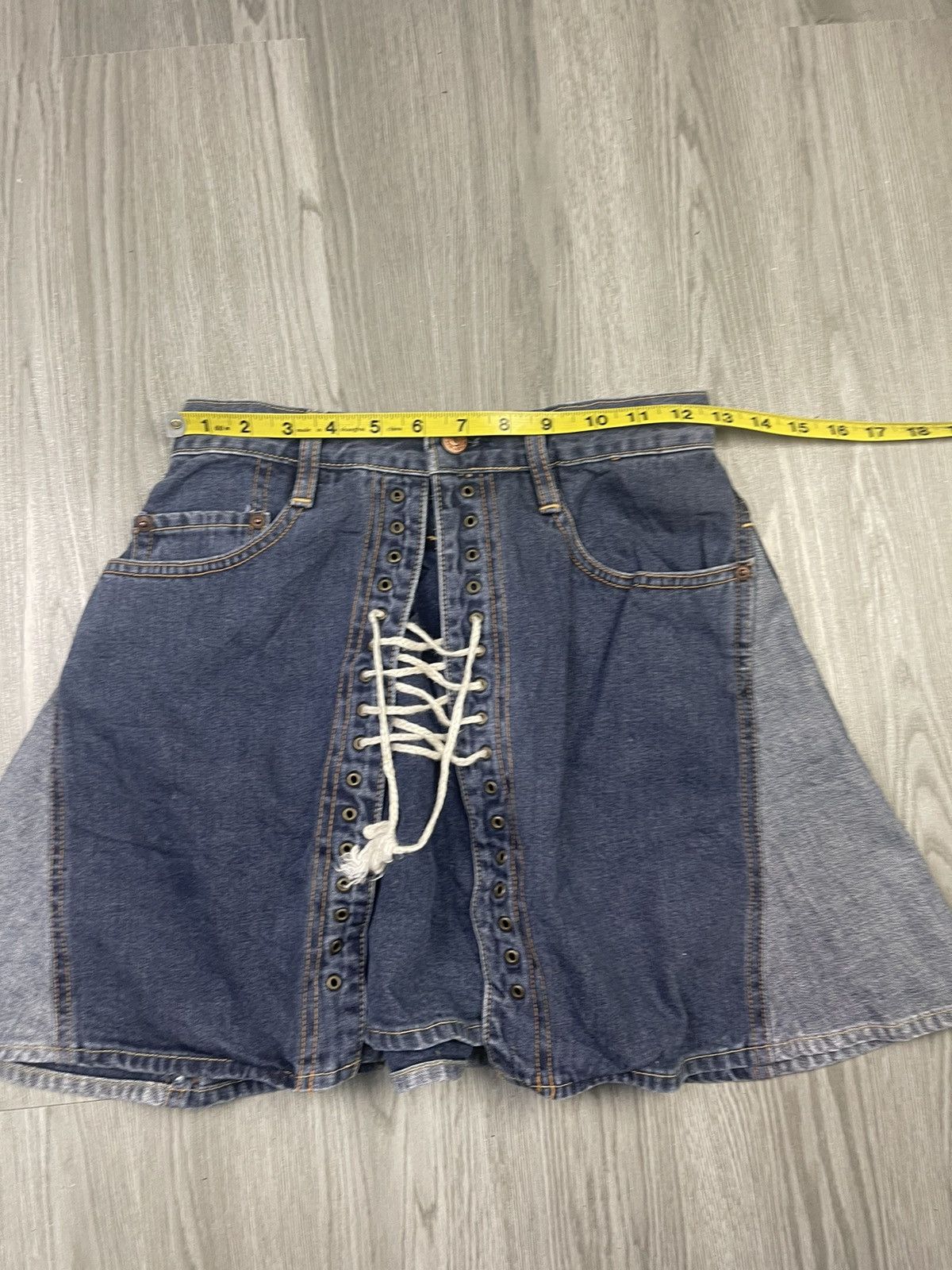 Hysteric Glamour Hysteric Glamour Kinky Rope detailed Denim Skirt Size 26" / US 2 / IT 38 - 7 Thumbnail