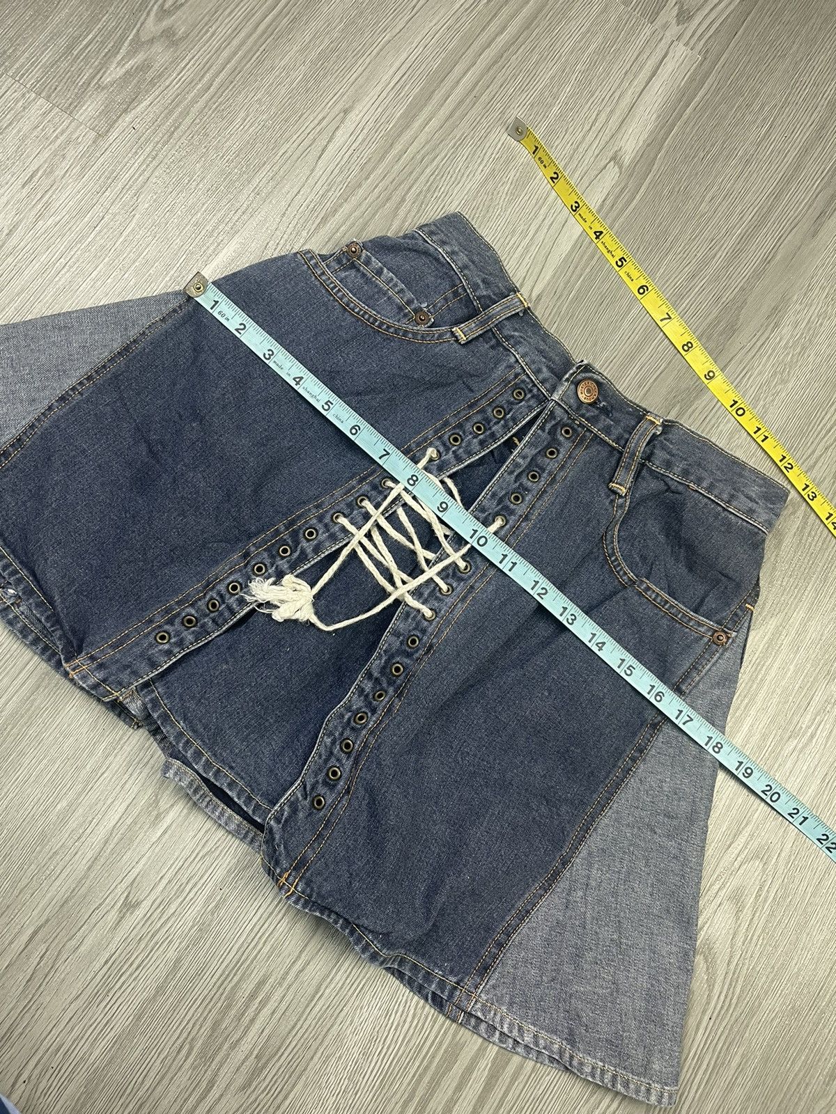 Hysteric Glamour Hysteric Glamour Kinky Rope detailed Denim Skirt Size 26" / US 2 / IT 38 - 9 Thumbnail