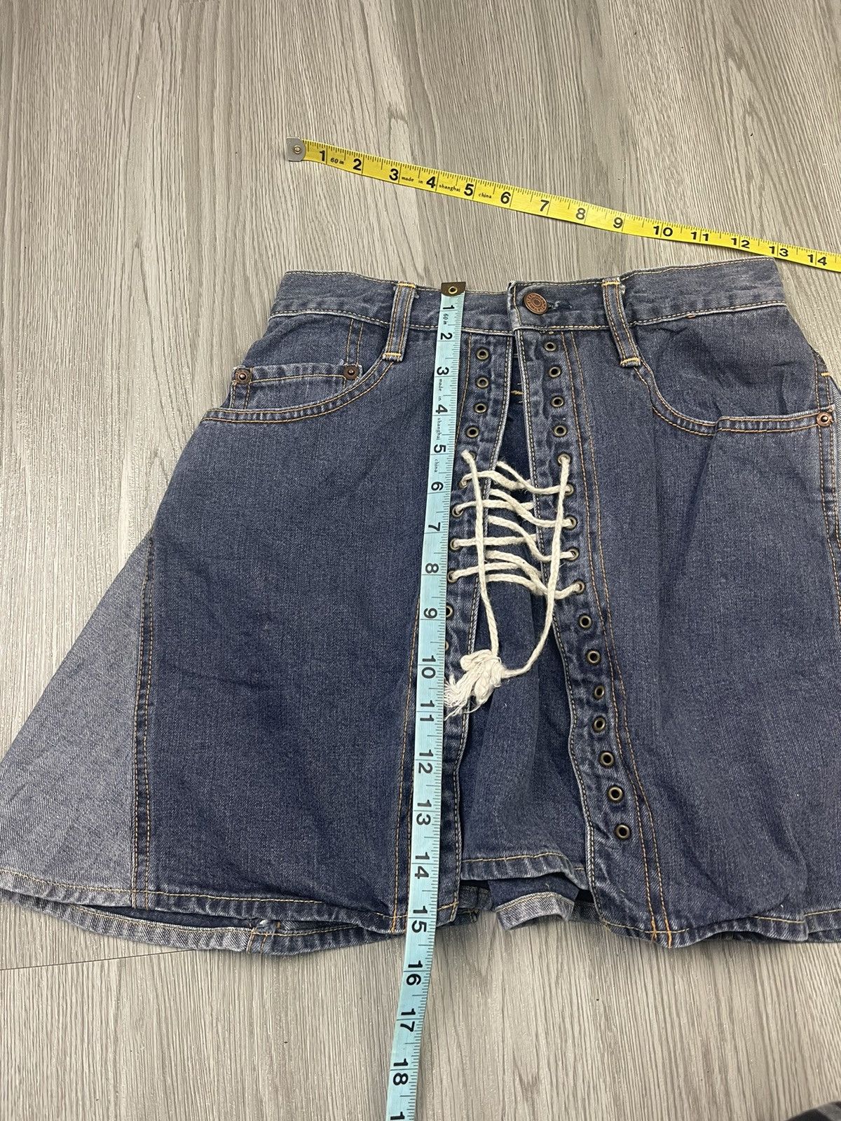 Hysteric Glamour Hysteric Glamour Kinky Rope detailed Denim Skirt Size 26" / US 2 / IT 38 - 8 Thumbnail