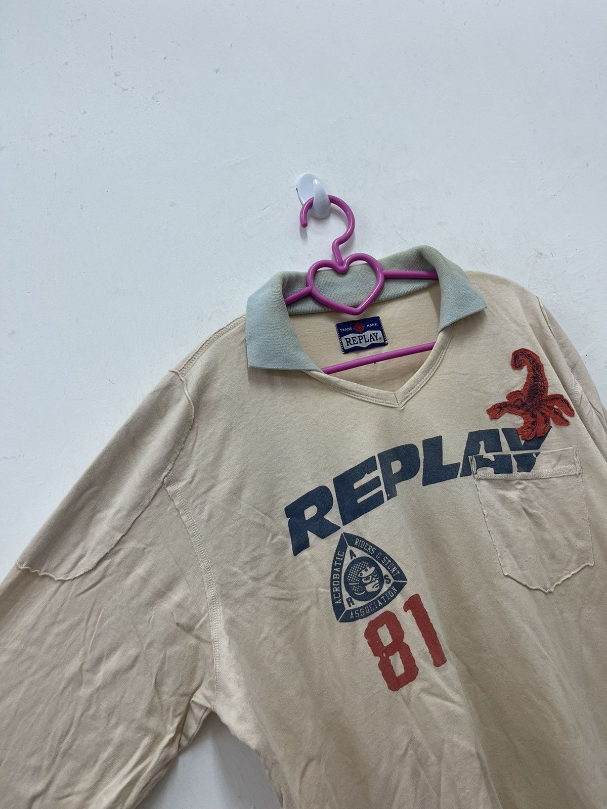 Replay Rare Vintage REPLAY Hawks Long Sleeve Polo Tee Size US XXL / EU 58 / 5 - 3 Thumbnail