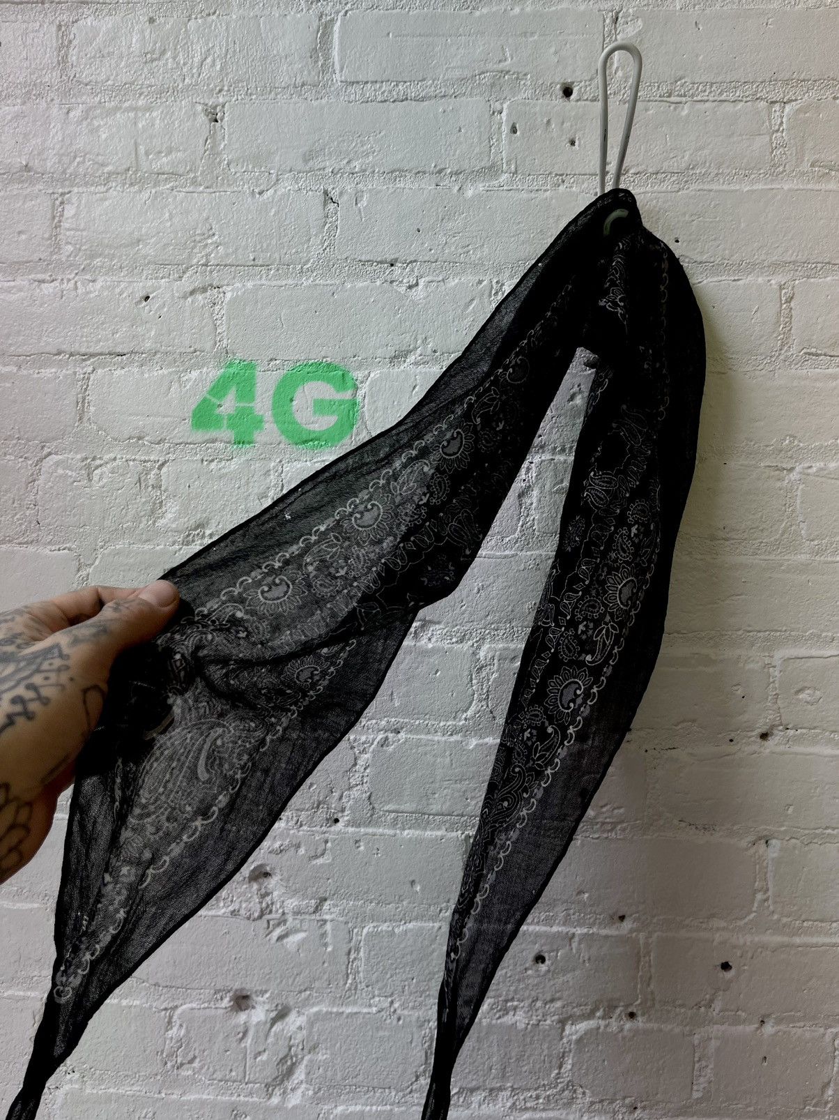 Hedi Slimane × Saint Laurent Paris SLP HEDI PAISLEY BANDANA SCARF