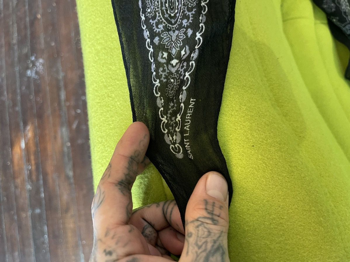 Hedi Slimane × Saint Laurent Paris SLP HEDI PAISLEY BANDANA SCARF