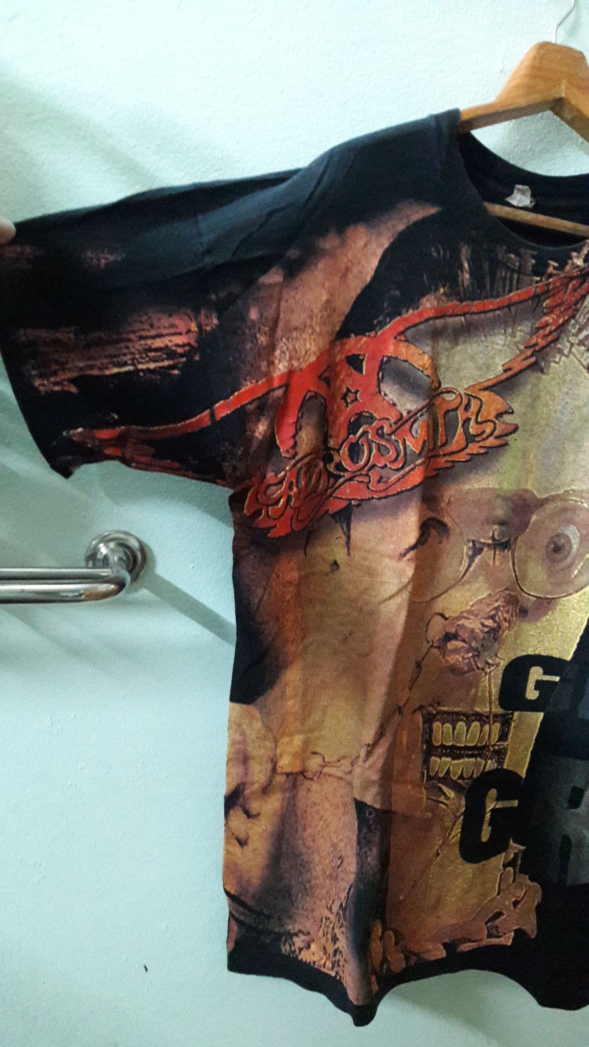 Aerosmith 90s Aerosmith All Overprint Single Stitching OG Size US XL / EU 56 / 4 - 7 Thumbnail