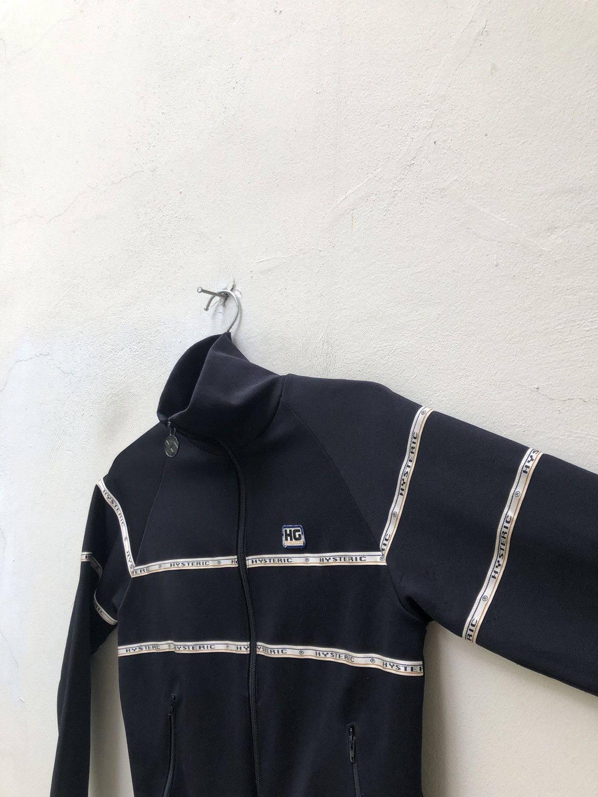 Hysteric Glamour Vintage 90s Hysteric Glamour Dark Blue Track Top Sweater Size US S / EU 44-46 / 1 - 12 Thumbnail