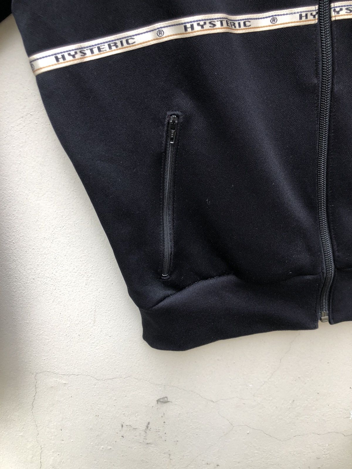 Hysteric Glamour Vintage 90s Hysteric Glamour Dark Blue Track Top Sweater Size US S / EU 44-46 / 1 - 14 Thumbnail