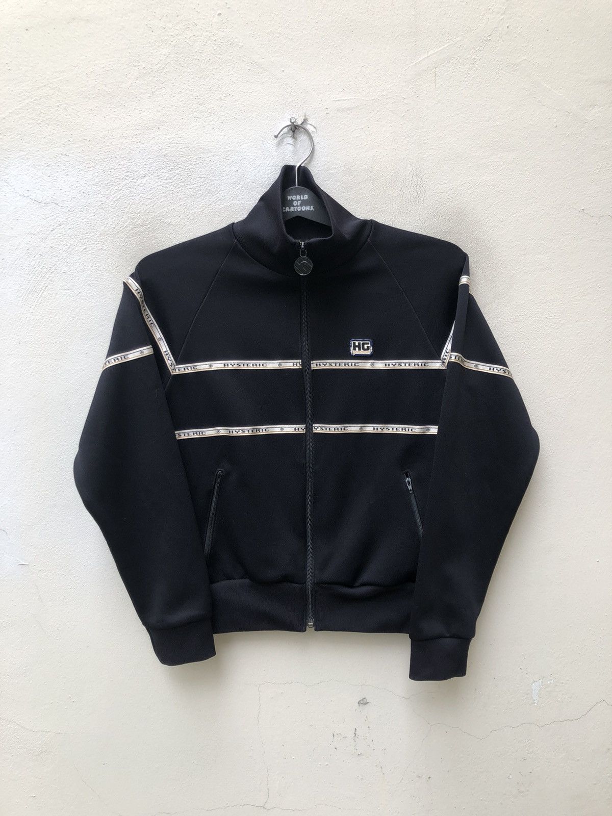 Hysteric Glamour Vintage 90s Hysteric Glamour Dark Blue Track Top Sweater Size US S / EU 44-46 / 1 - 6 Thumbnail