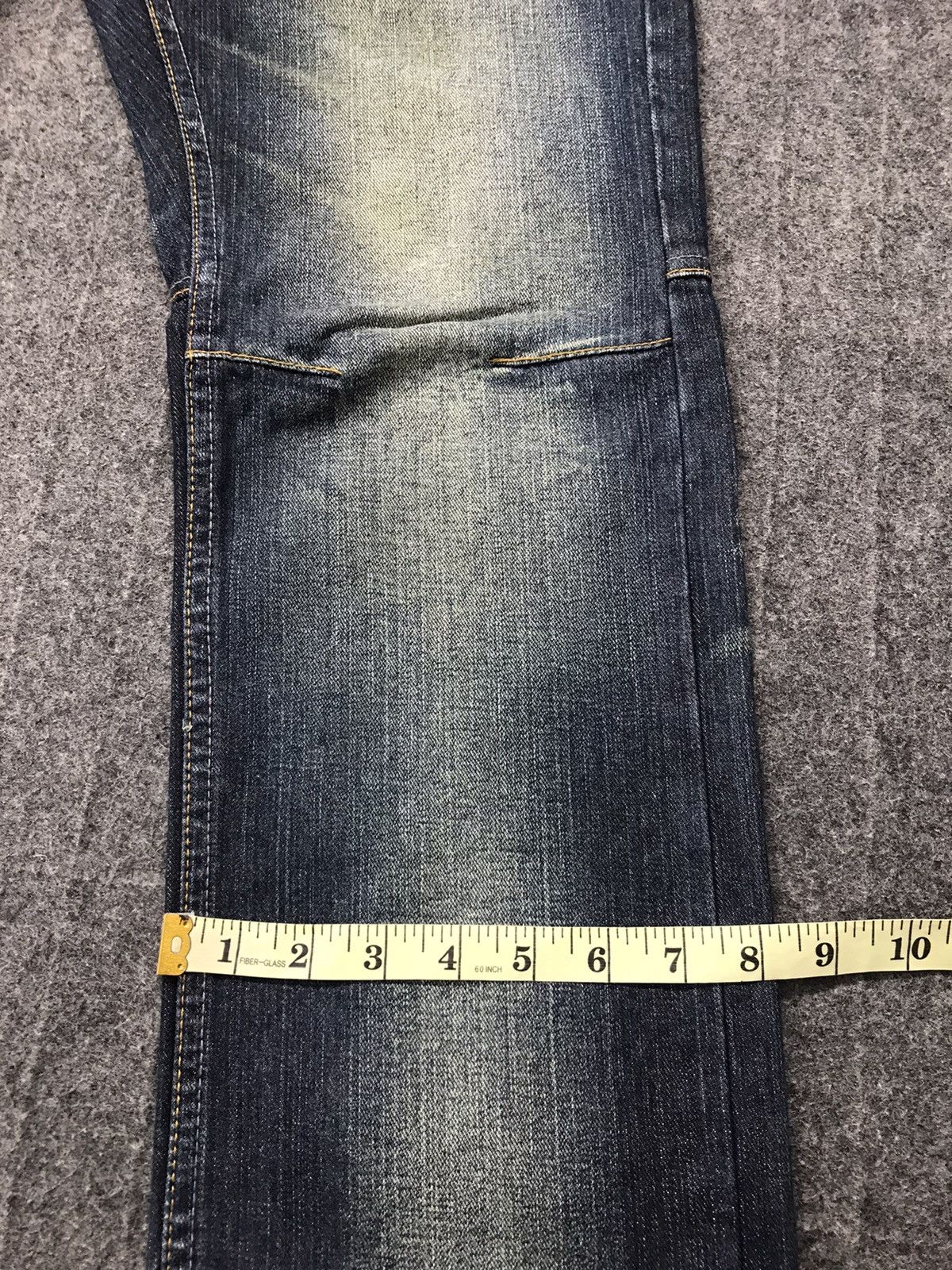 Japanese Brand Mild Life Double Waist Distressed Pieces The Skull Jeans Size US 31 - 21 Thumbnail