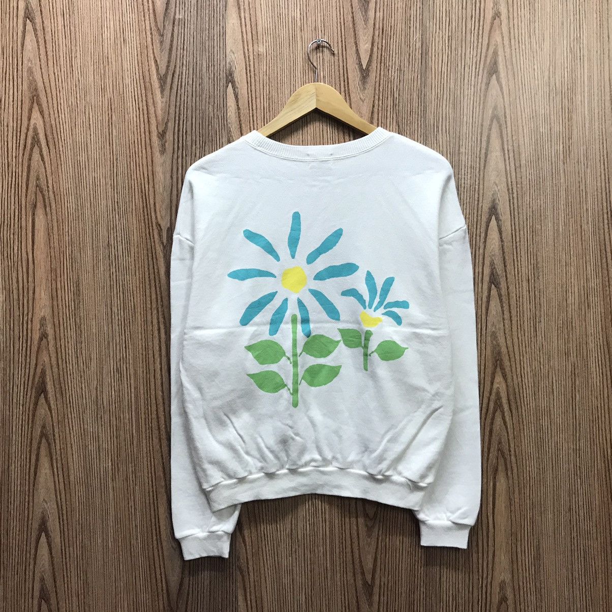 Japanese Brand × Vintage Vintage Flowers Sweatshirt Art Design Size US M / EU 48-50 / 2 - 1 Thumbnail