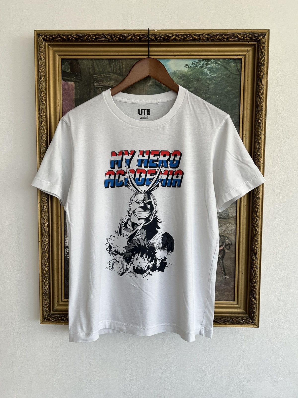 Anime Vintage My Hero Academia Uniqlo Anime White Tee Size US S / EU 44-46 / 1 - 1 Thumbnail