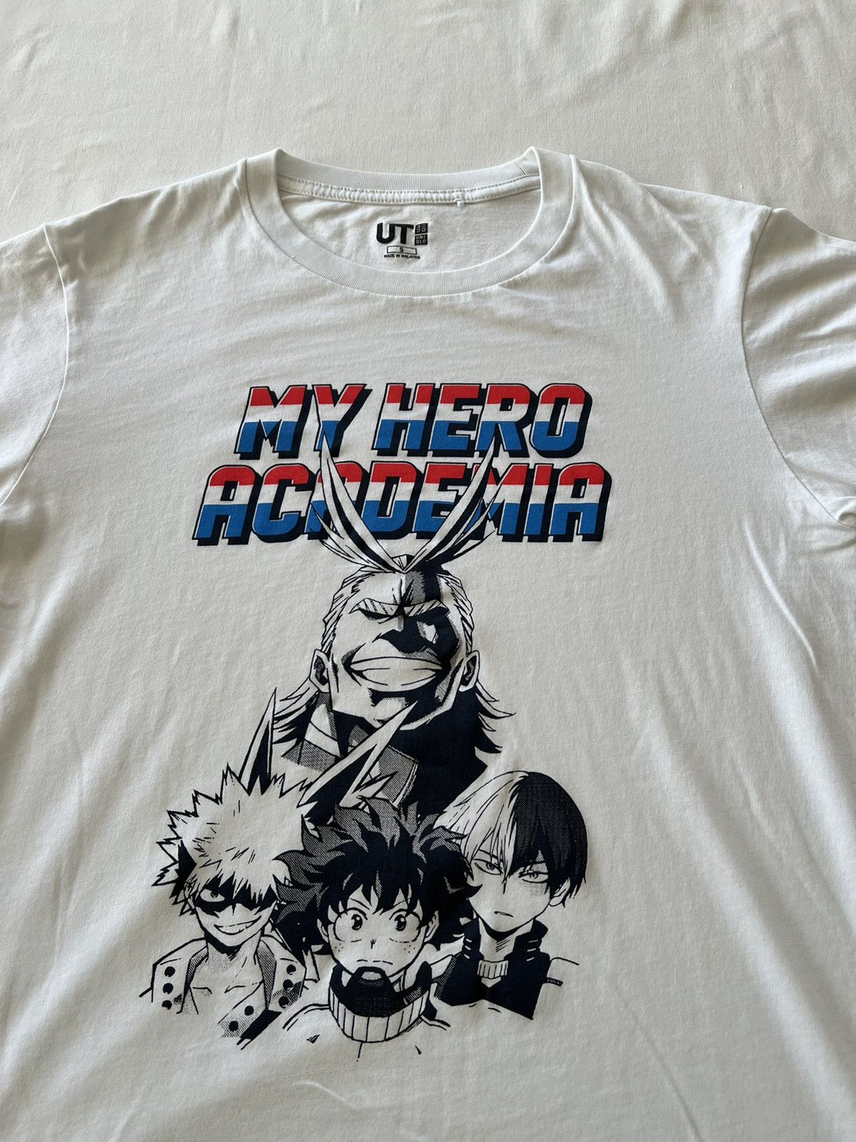 Anime Vintage My Hero Academia Uniqlo Anime White Tee Size US S / EU 44-46 / 1 - 2 Thumbnail