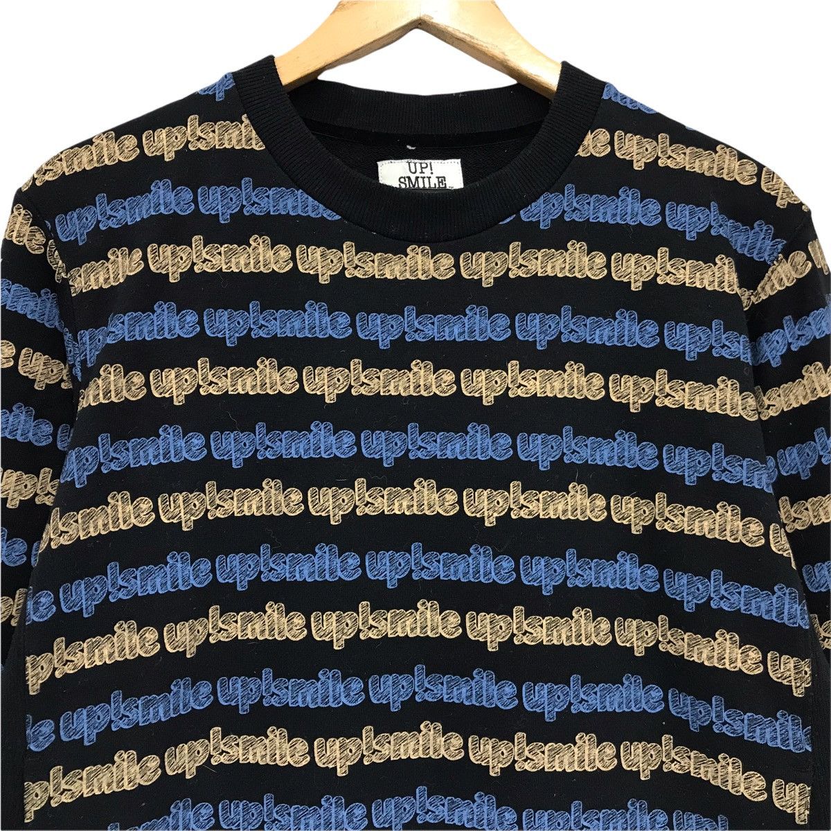 Japanese Brand × Vintage Japanese Brand Up Smile Stripes Sweatshirt Size US M / EU 48-50 / 2 - 3 Thumbnail