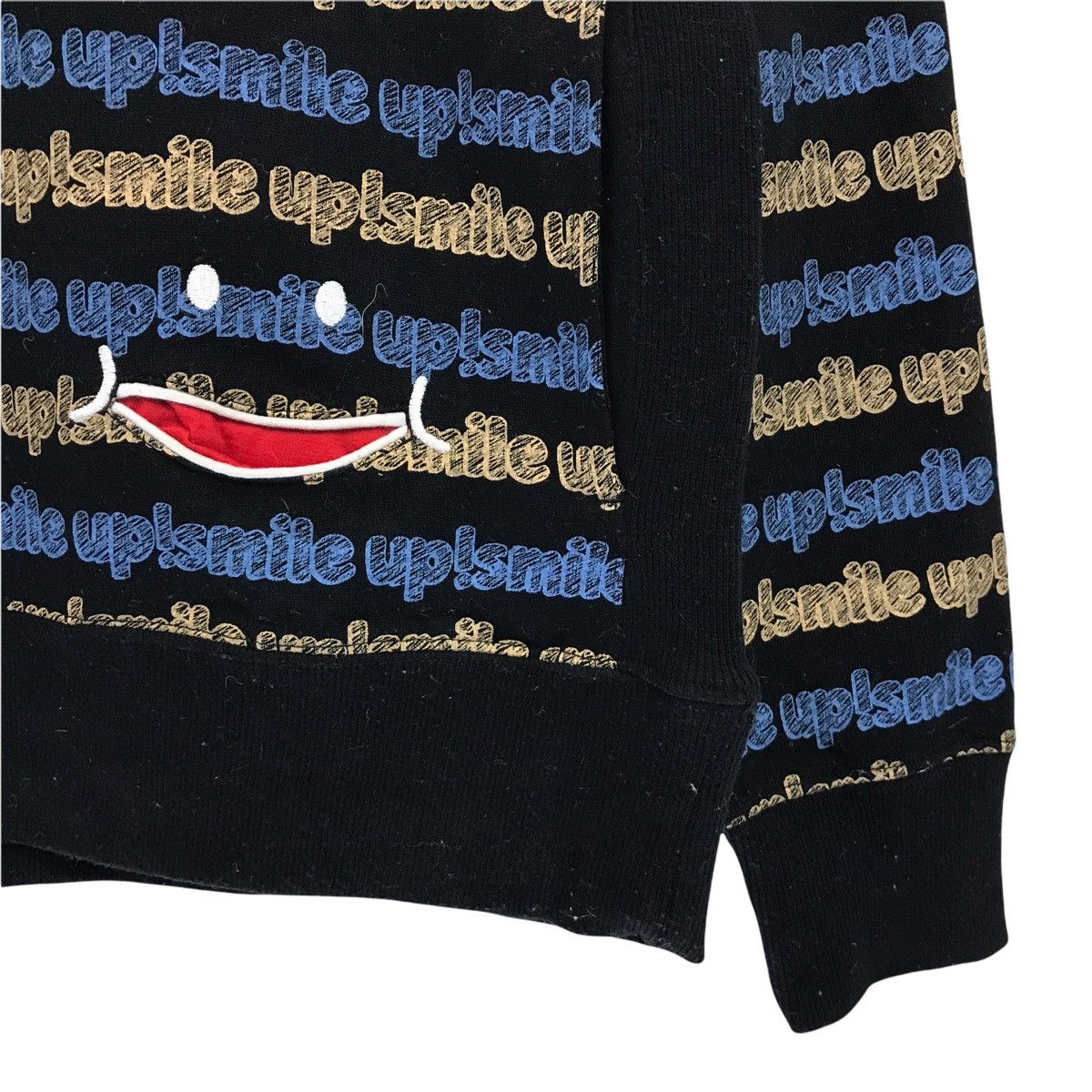 Japanese Brand × Vintage Japanese Brand Up Smile Stripes Sweatshirt Size US M / EU 48-50 / 2 - 4 Thumbnail