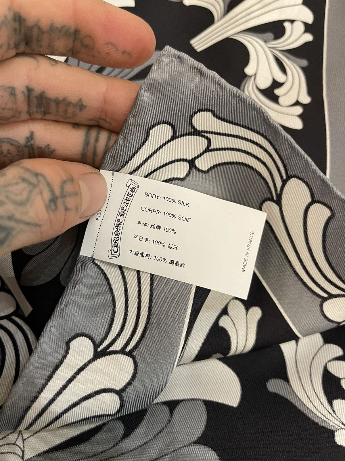 Chrome Hearts NEW LARGE SILK SCARF VAIL 4Gseller