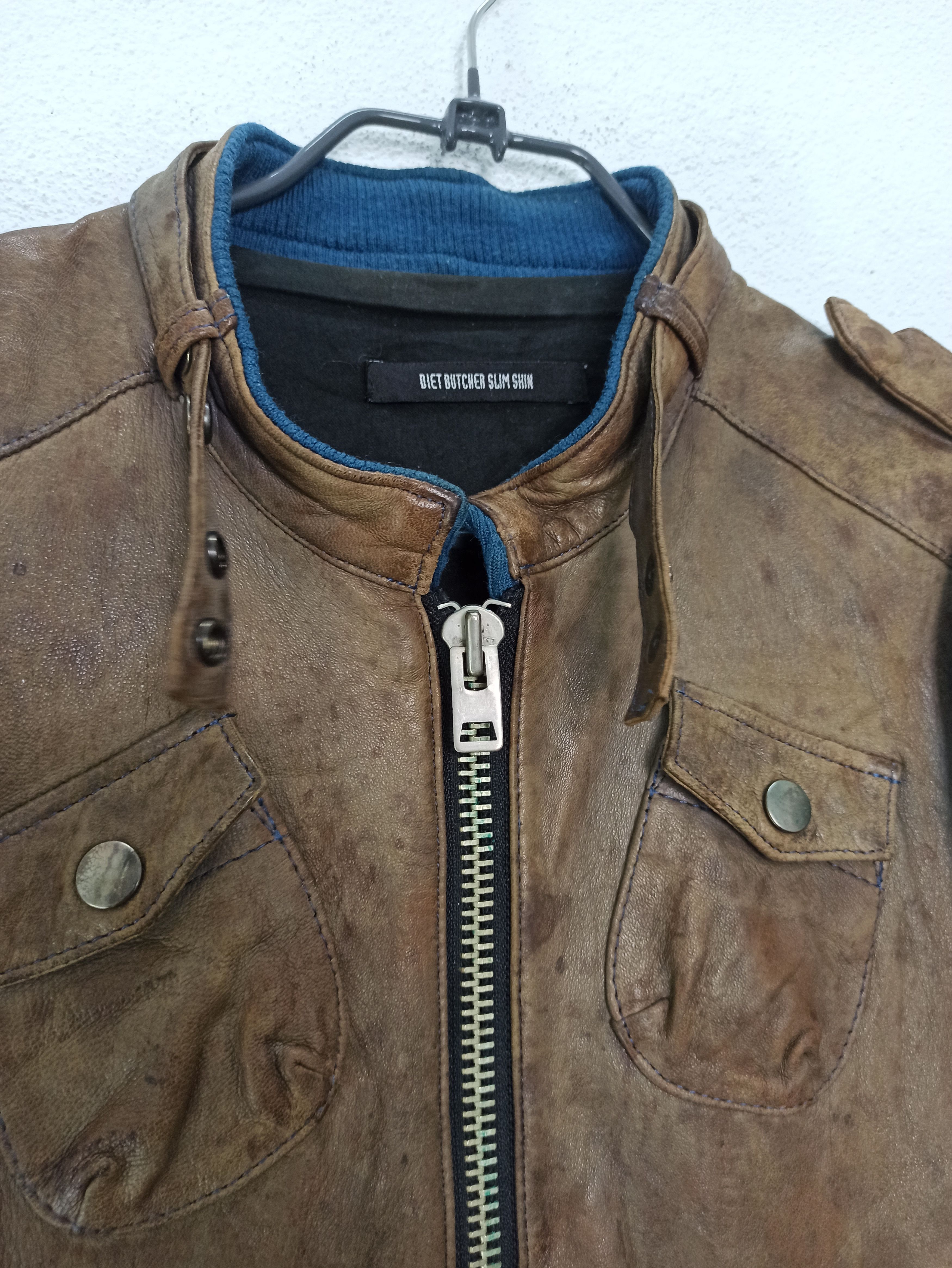 Diet Butcher Slim Skin Biker Leather Jacket Diet Butcher Slim Skin Made In Japan Size US S / EU 44-46 / 1 - 6 Thumbnail