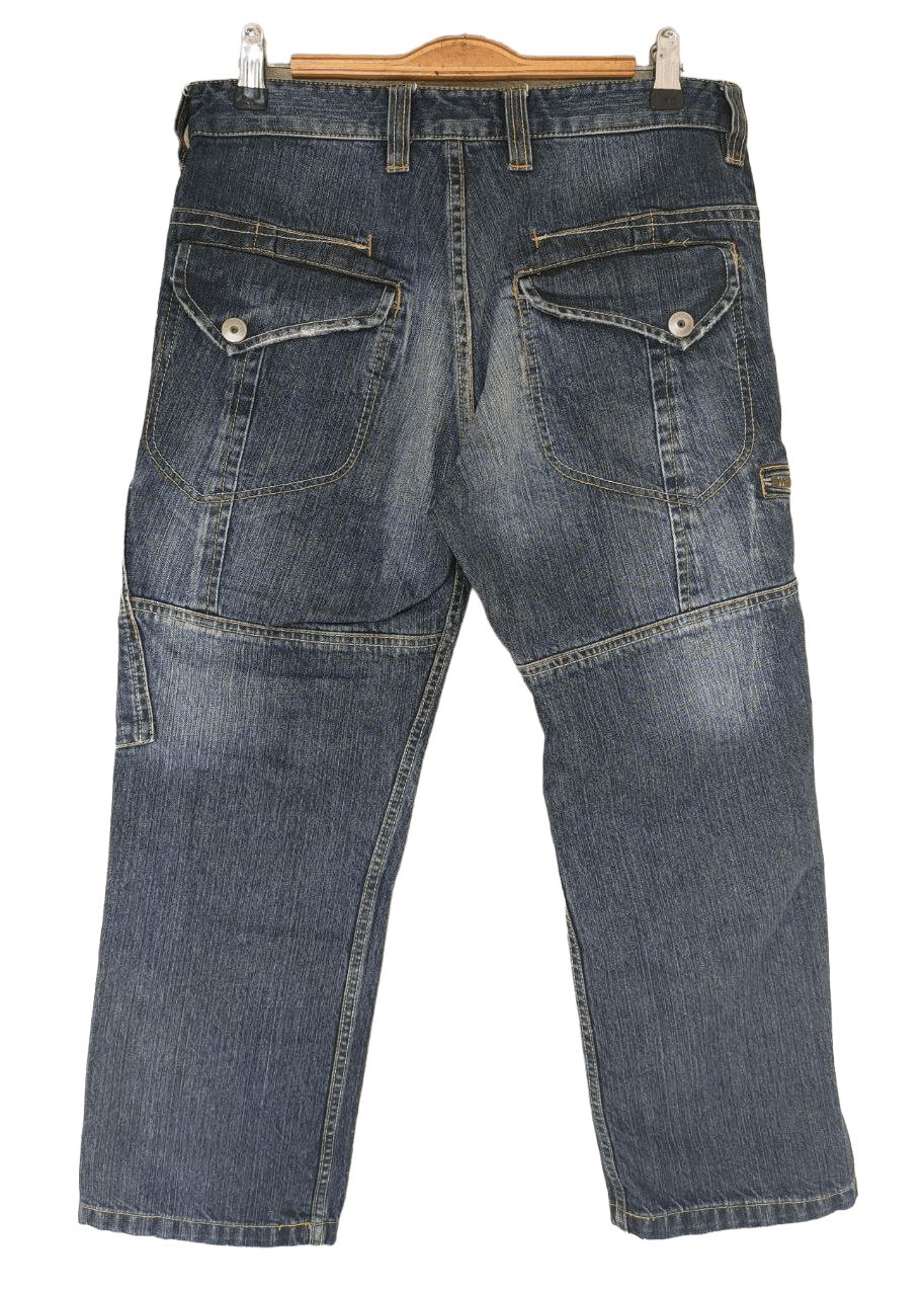 Japanese Brand icca Cargo Drop Denim Size US 30 / EU 46 - 2 Thumbnail